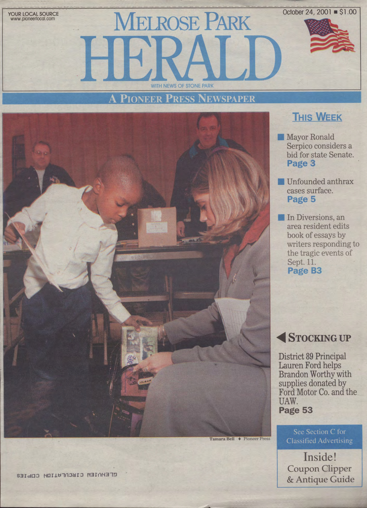 The Herald – 20011024