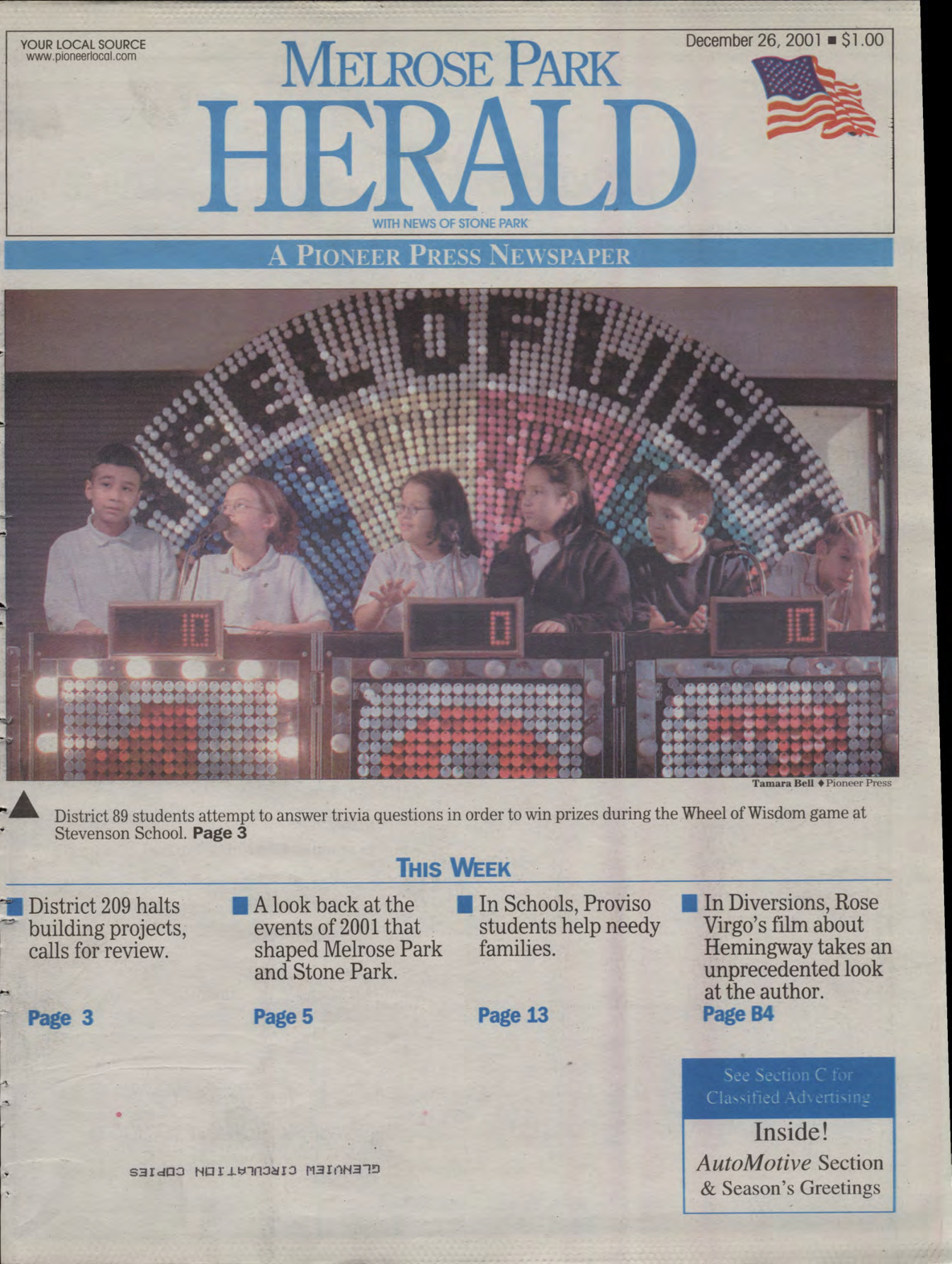 The Herald – 20011226