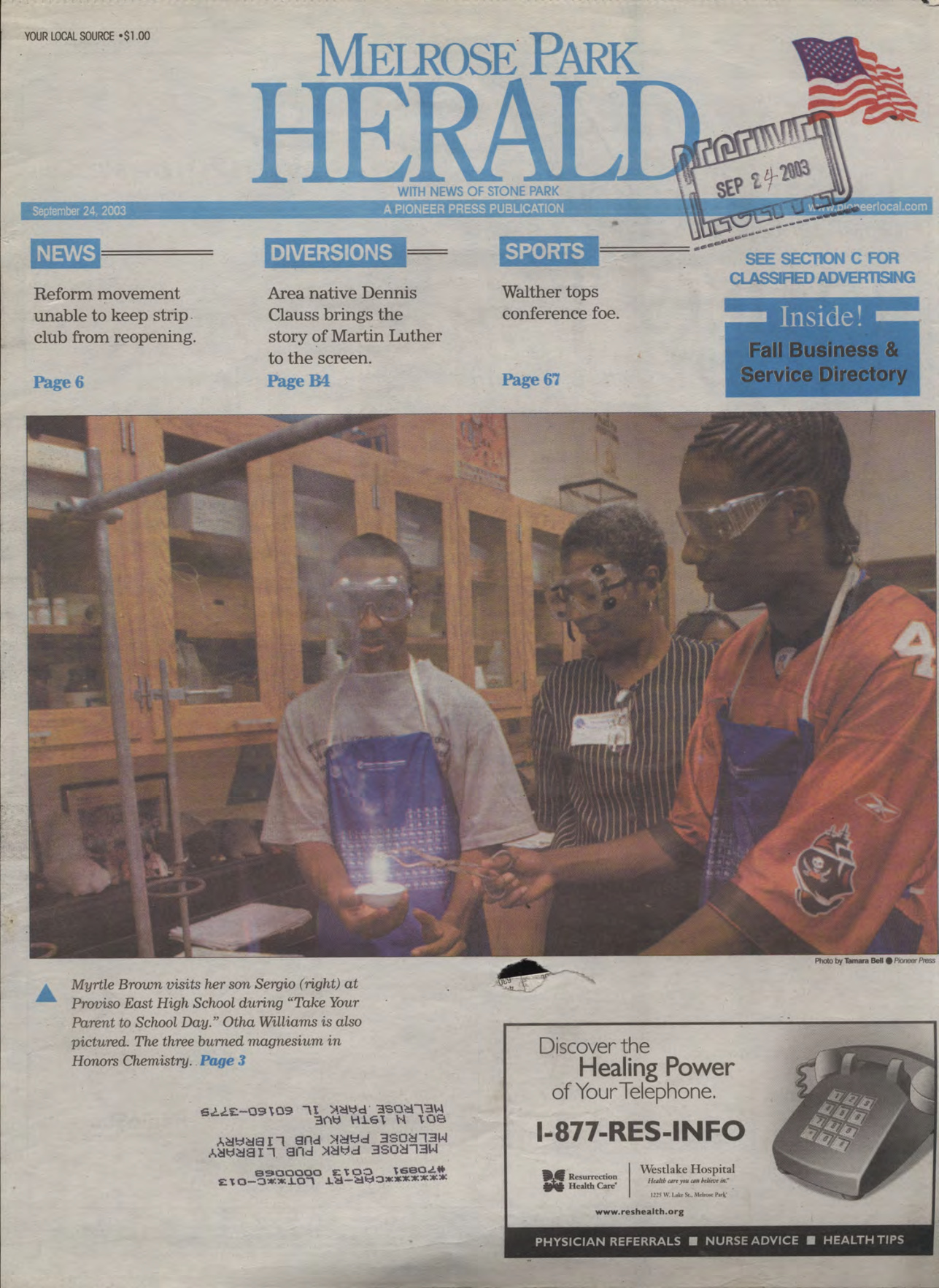 The Herald – 20030924