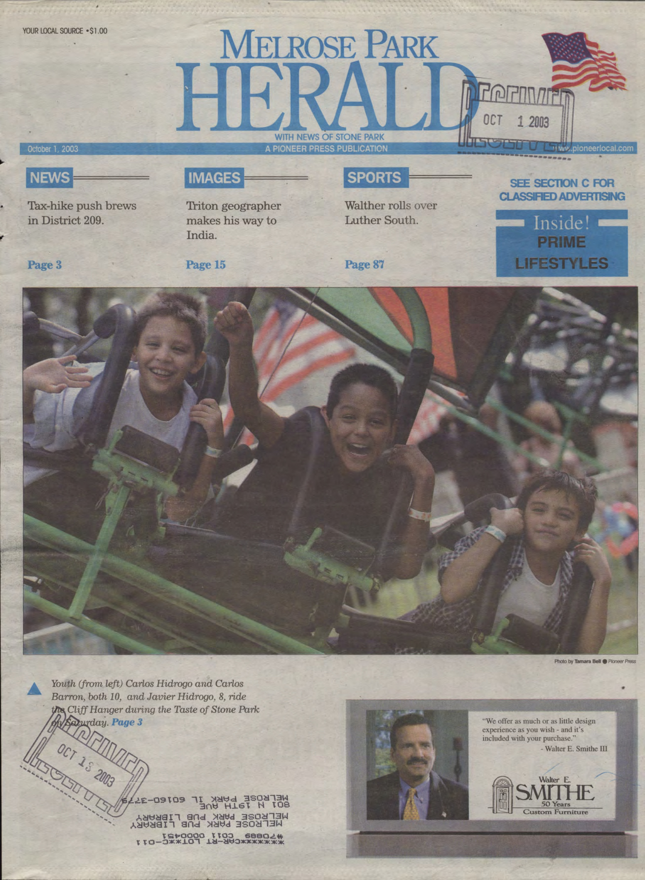The Herald – 20031001