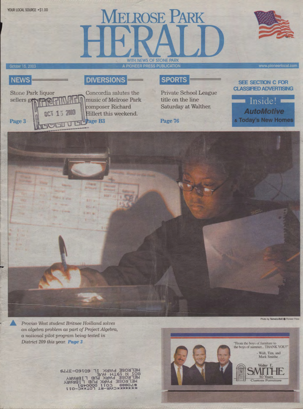 The Herald – 20031015