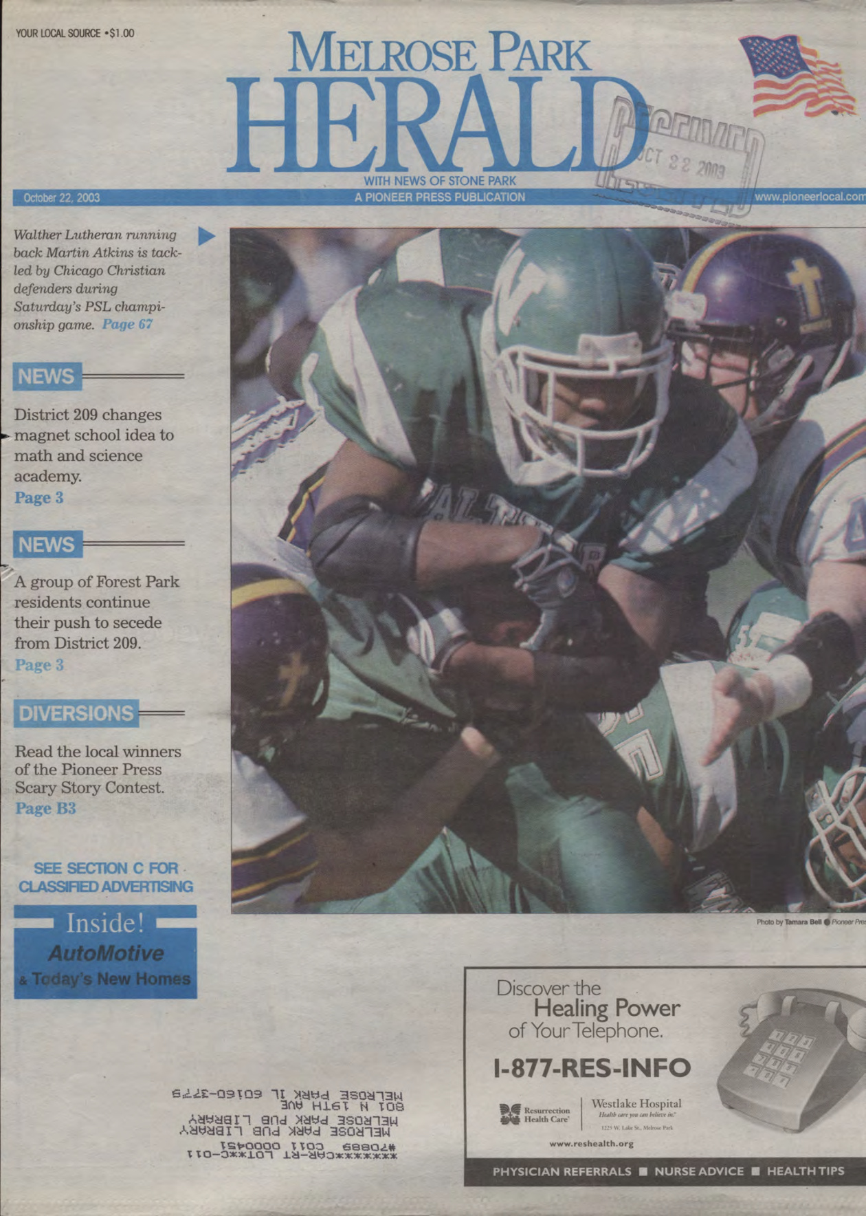 The Herald – 20031022