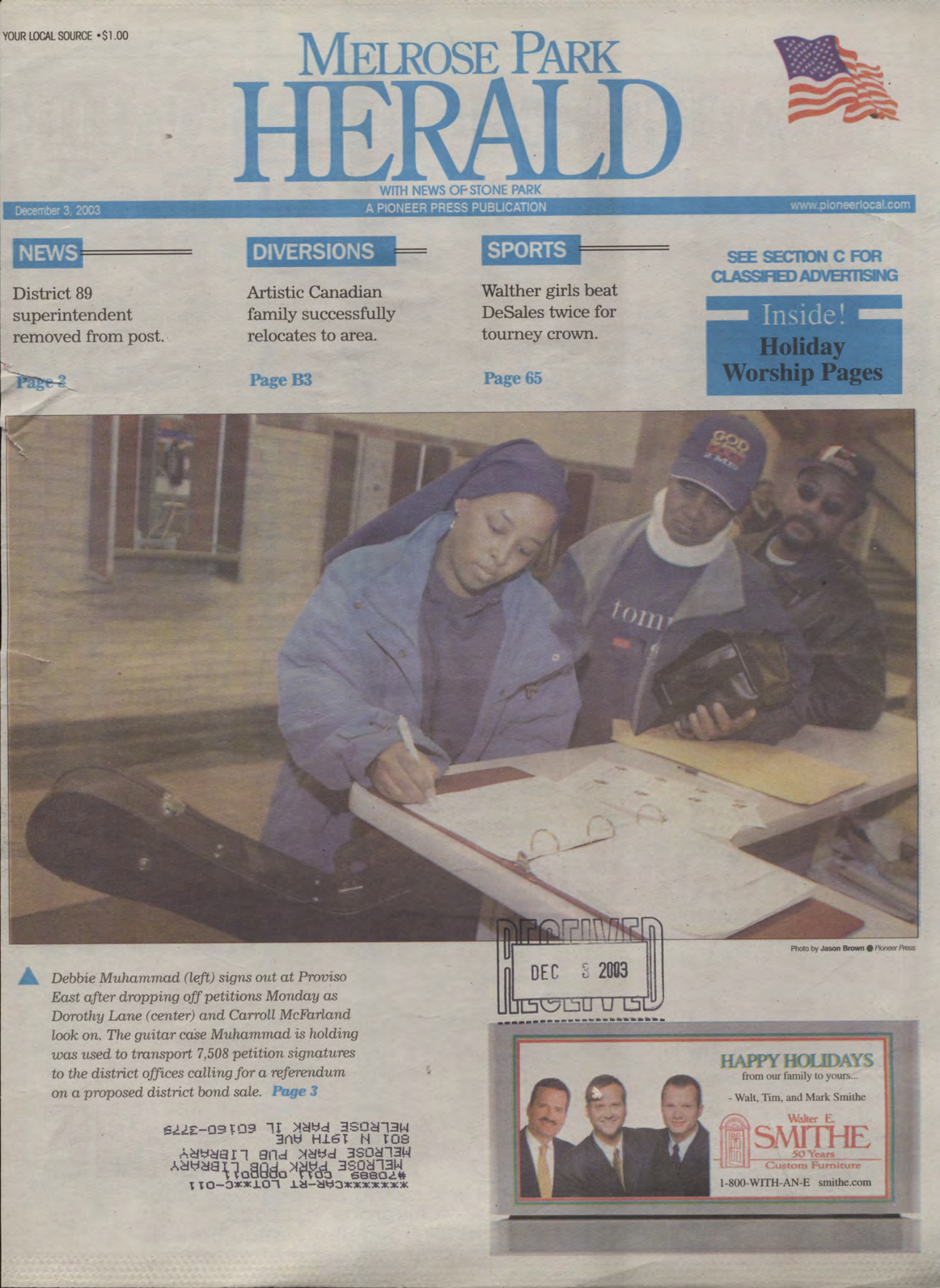 The Herald – 20031203
