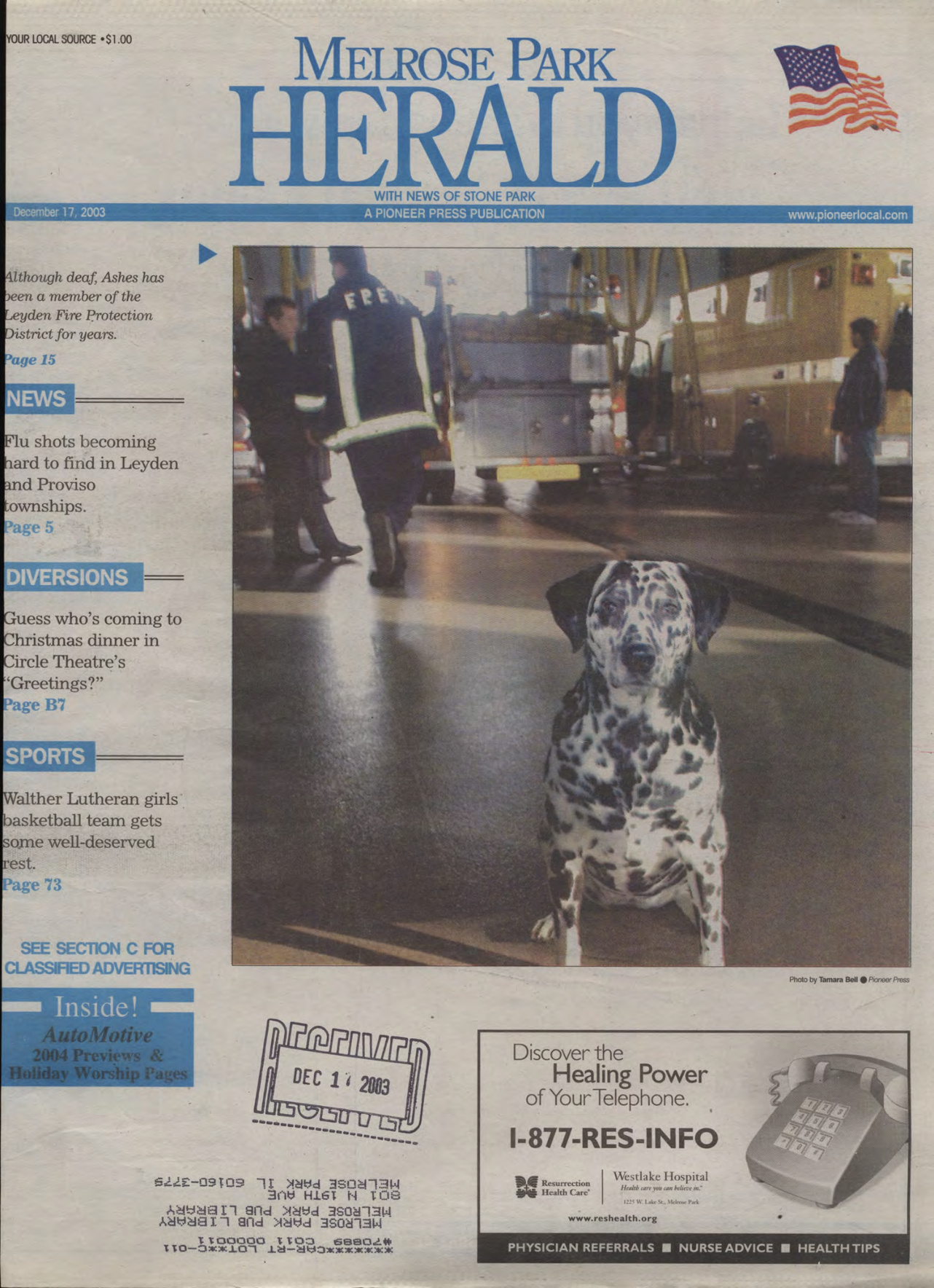The Herald – 20031217