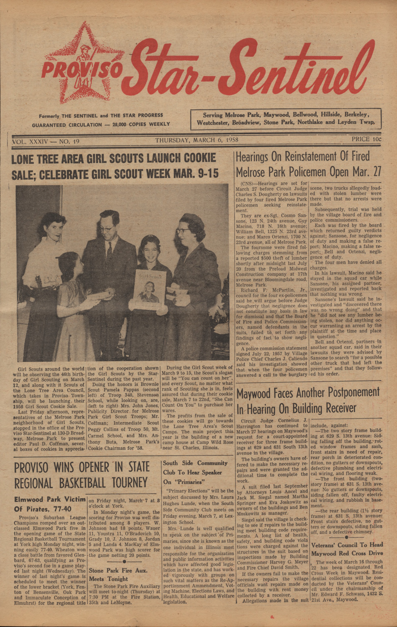 Proviso Star-Sentinel – 19580306