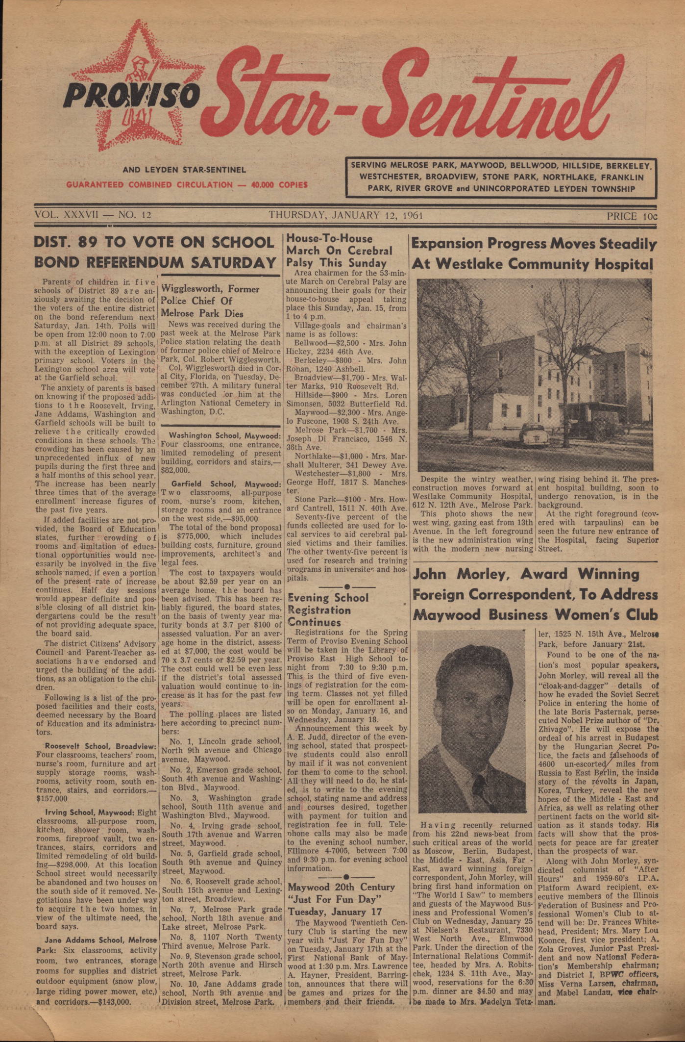 Proviso Star-Sentinel – 19610112