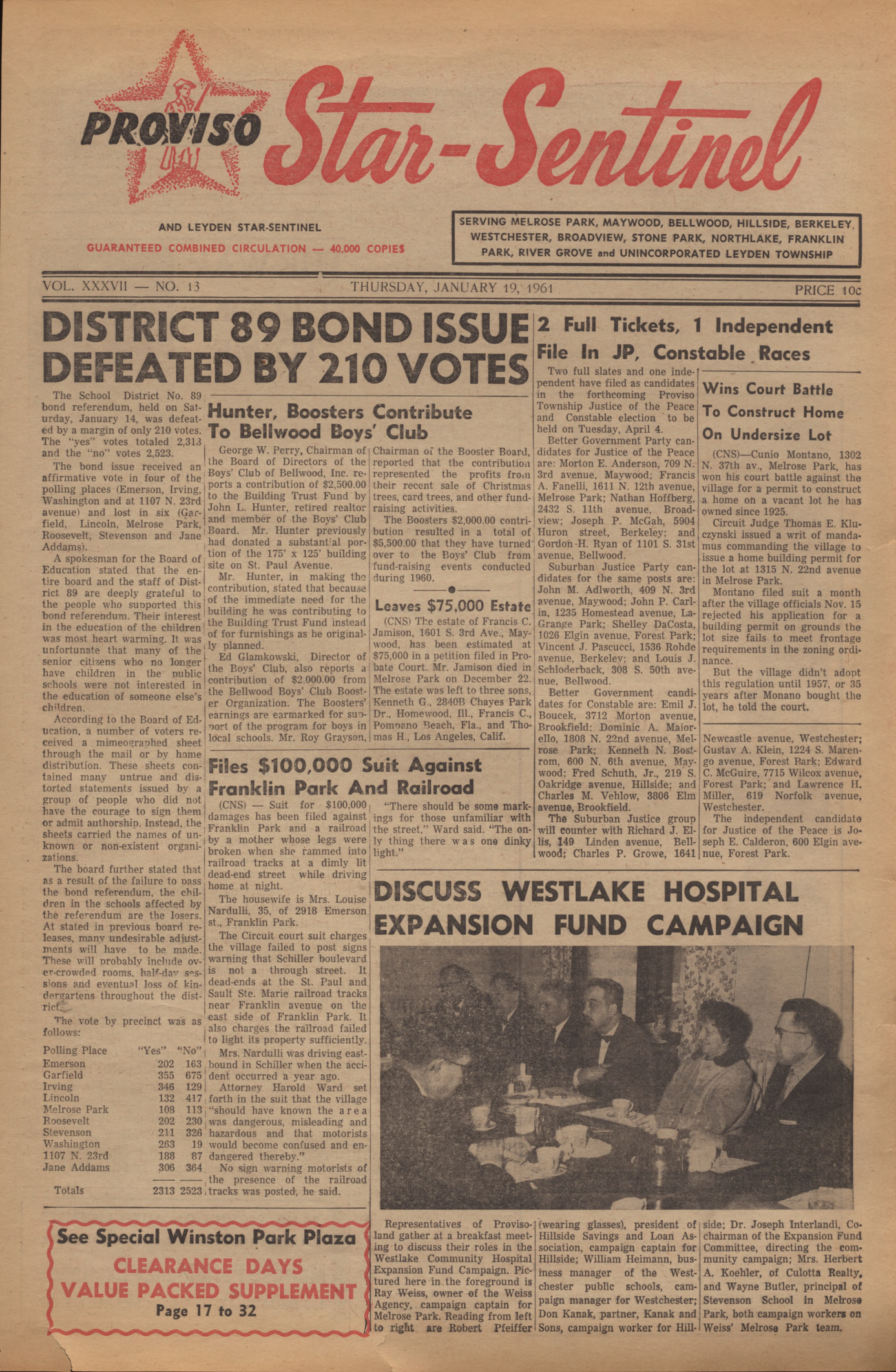 Proviso Star-Sentinel – 19610119