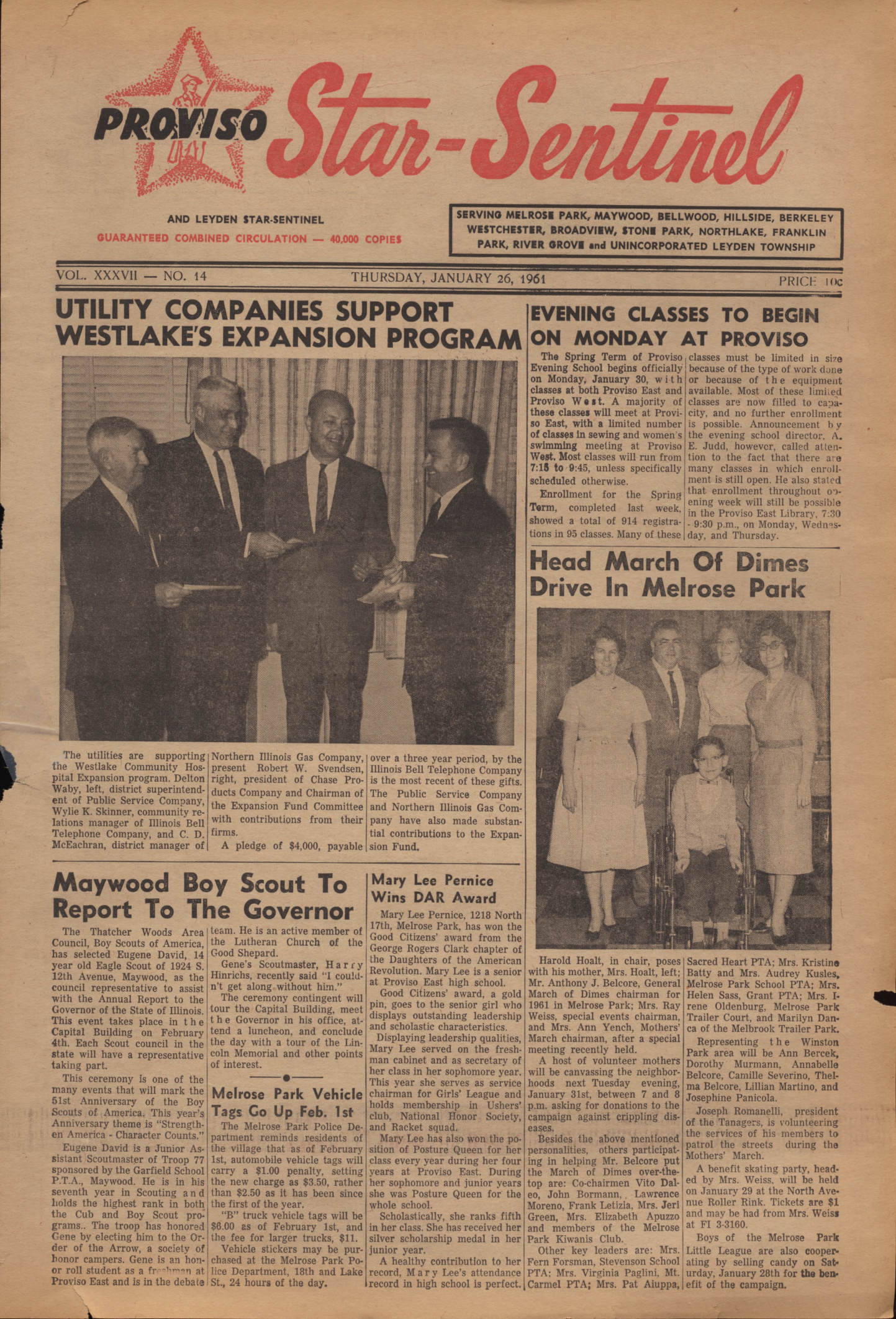 Proviso Star-Sentinel – 19610126