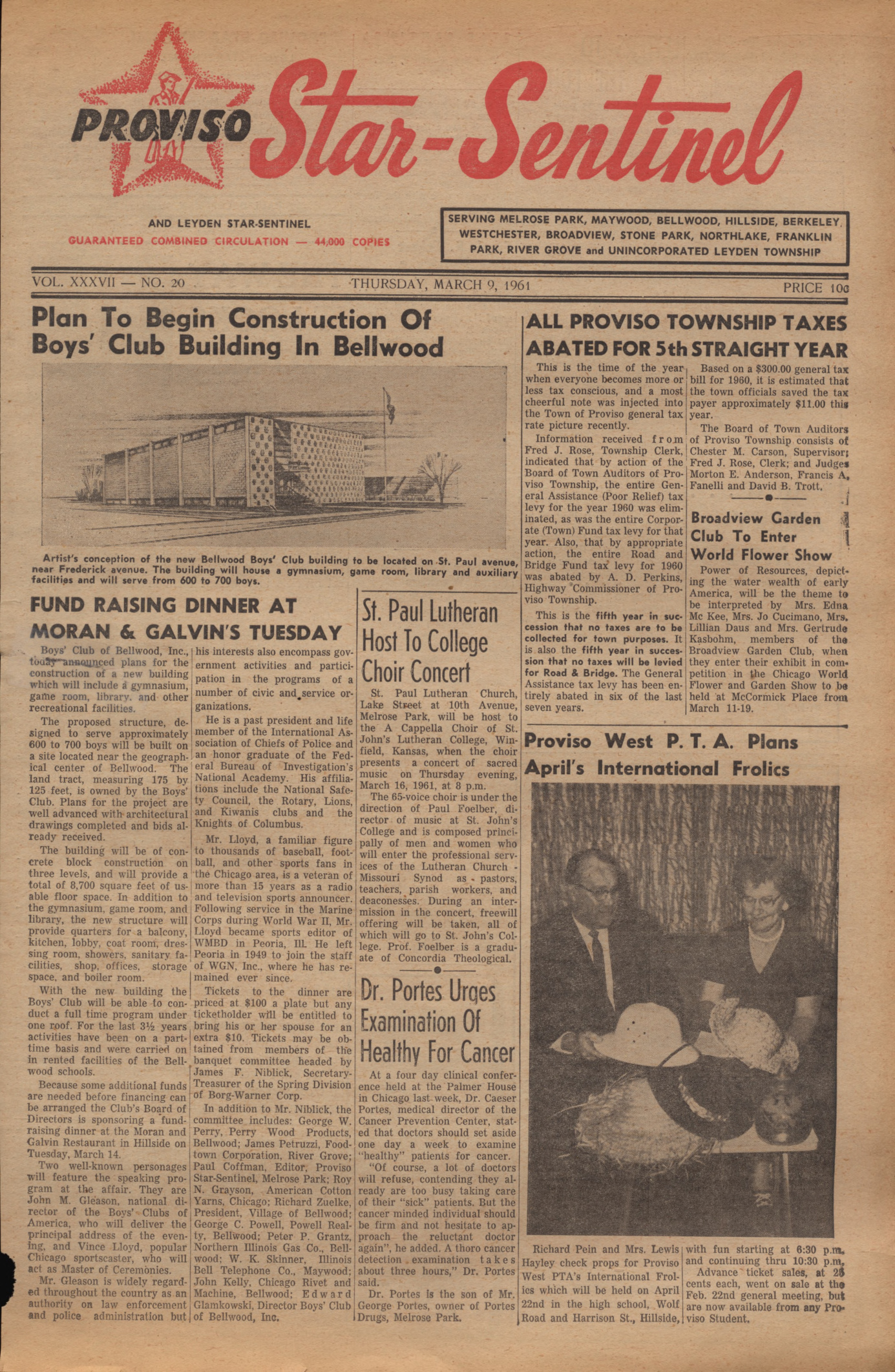 Proviso Star-Sentinel – 19610309