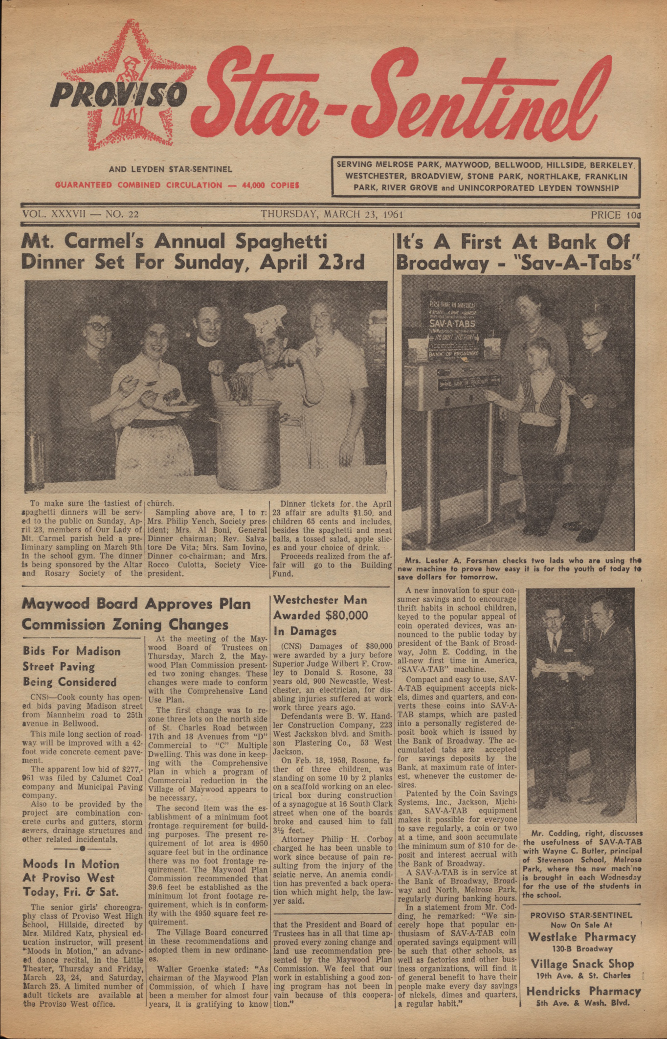 Proviso Star-Sentinel – 19610323