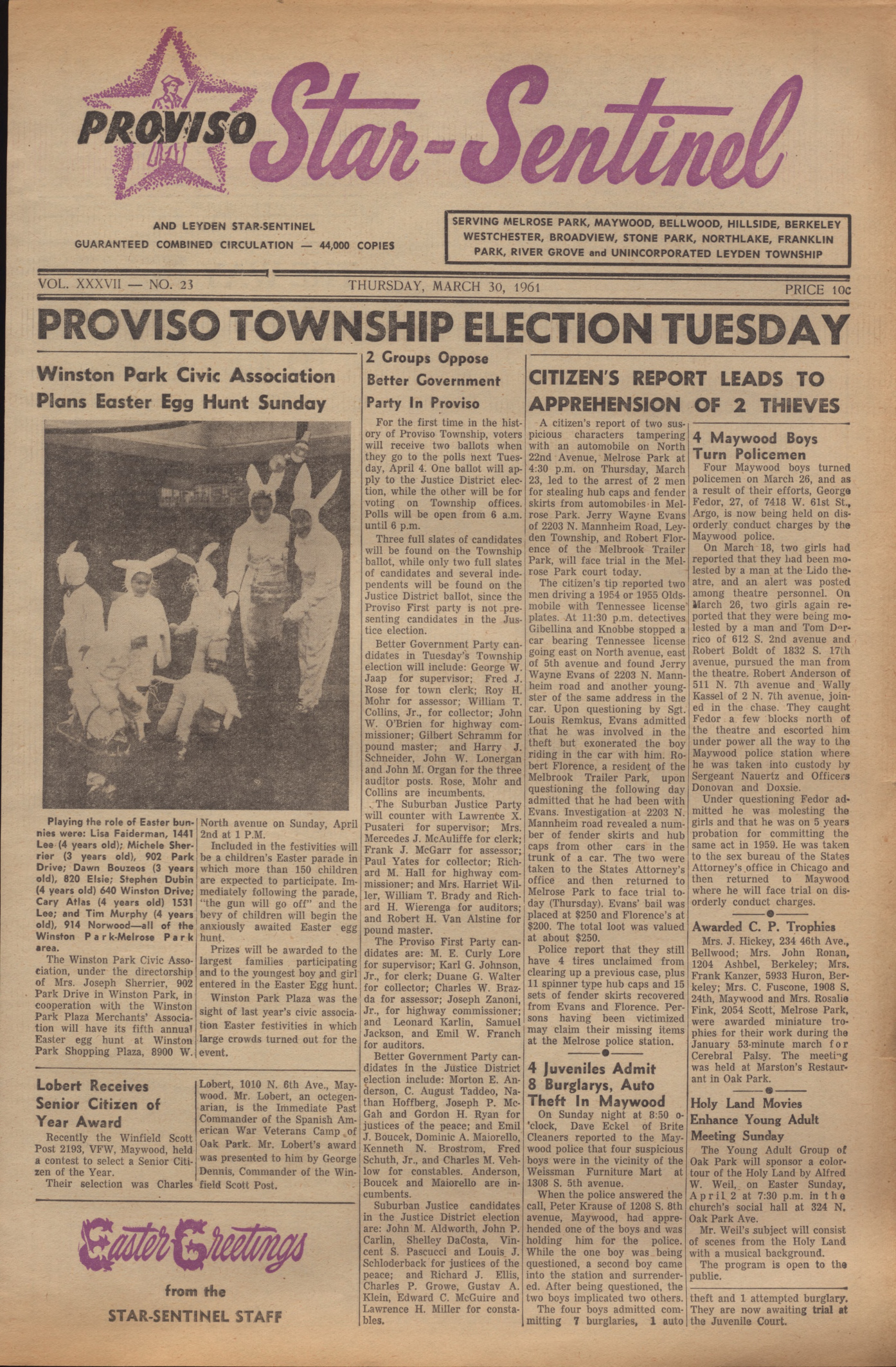 Proviso Star-Sentinel – 19610330