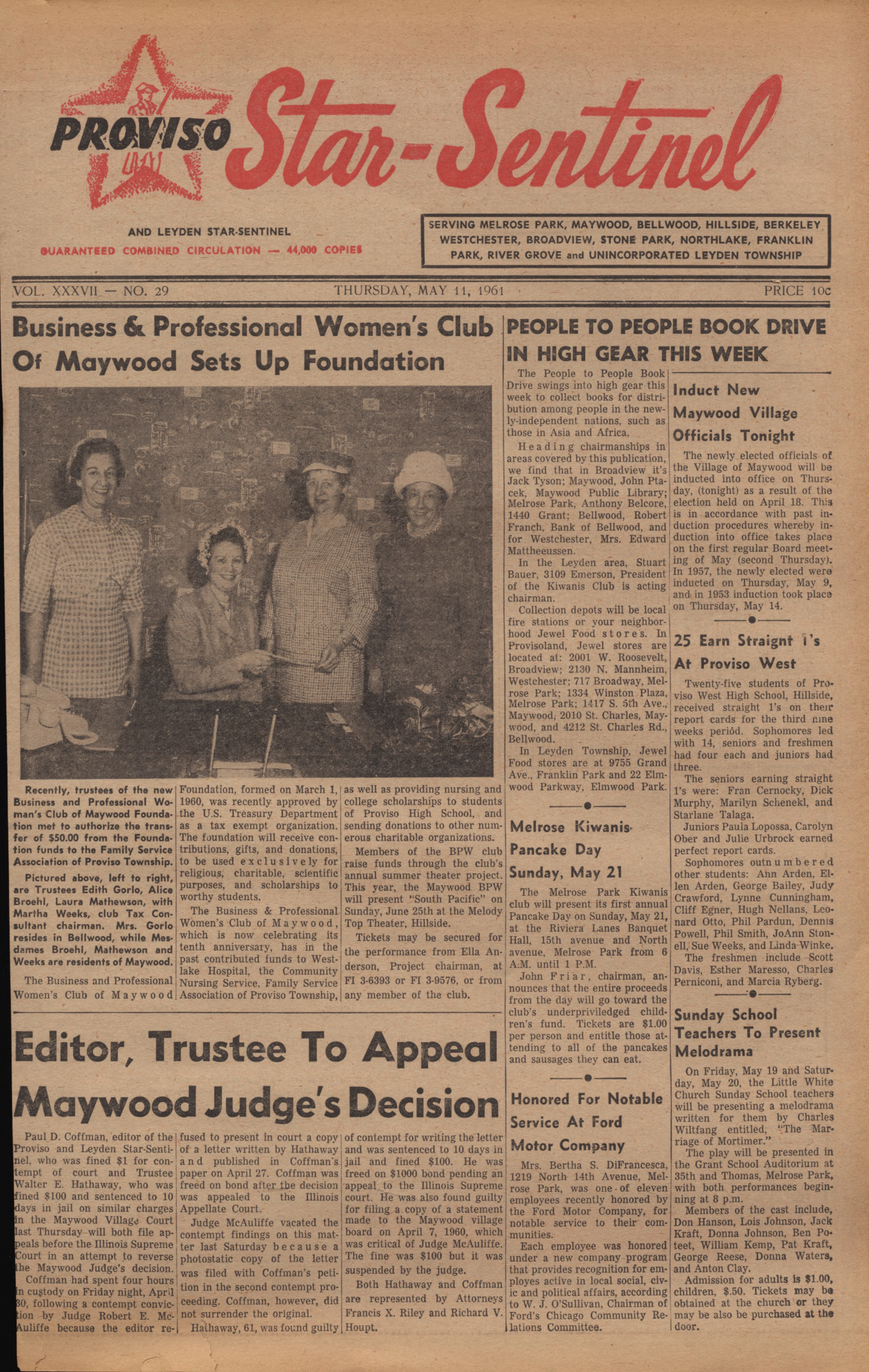 Proviso Star-Sentinel – 19610511