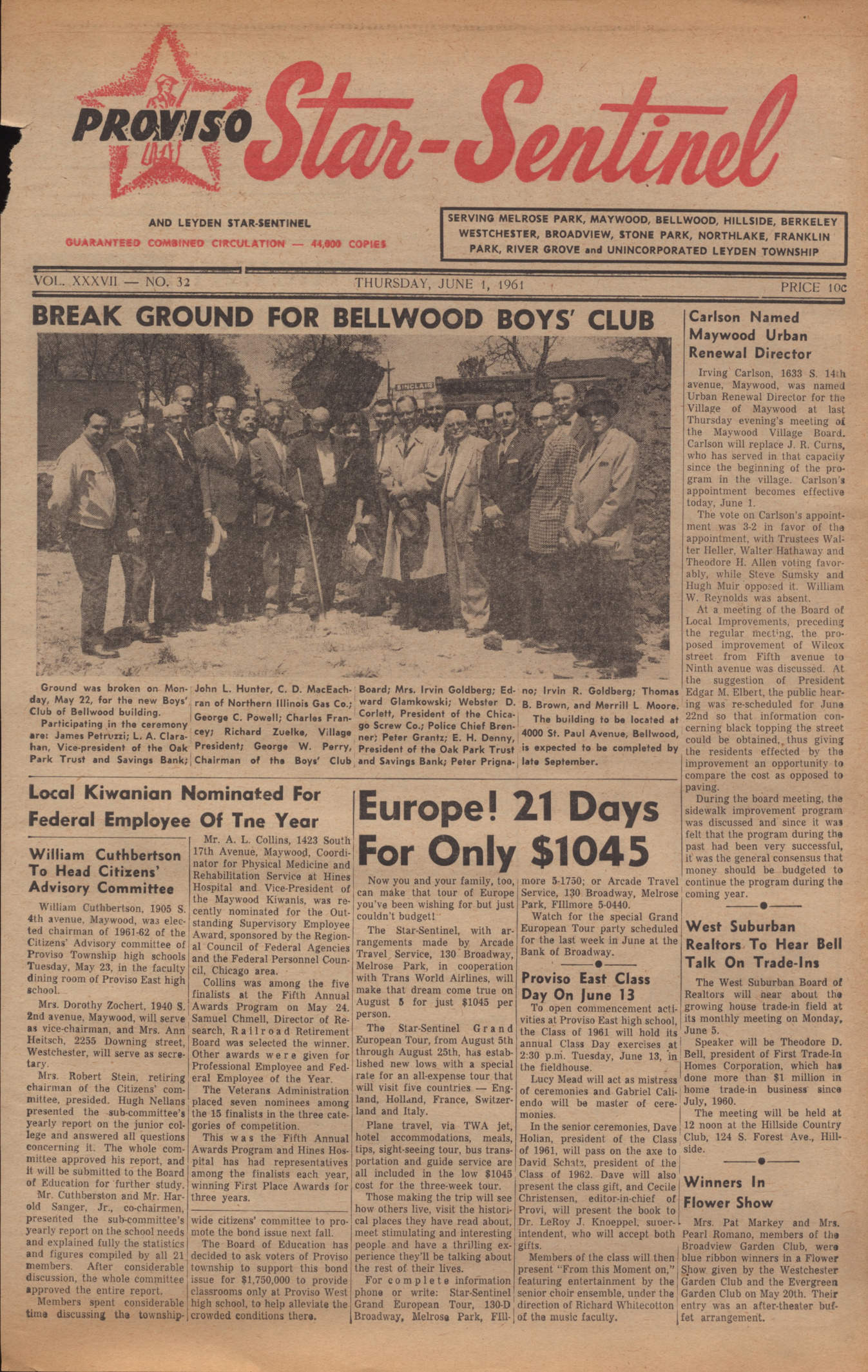 Proviso Star-Sentinel – 19610601