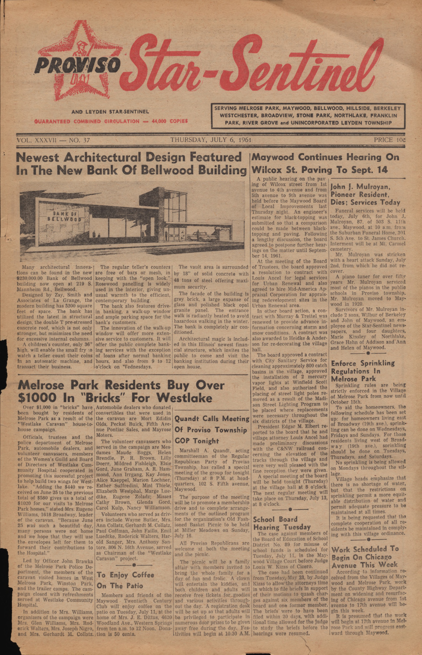 Proviso Star-Sentinel – 19610706