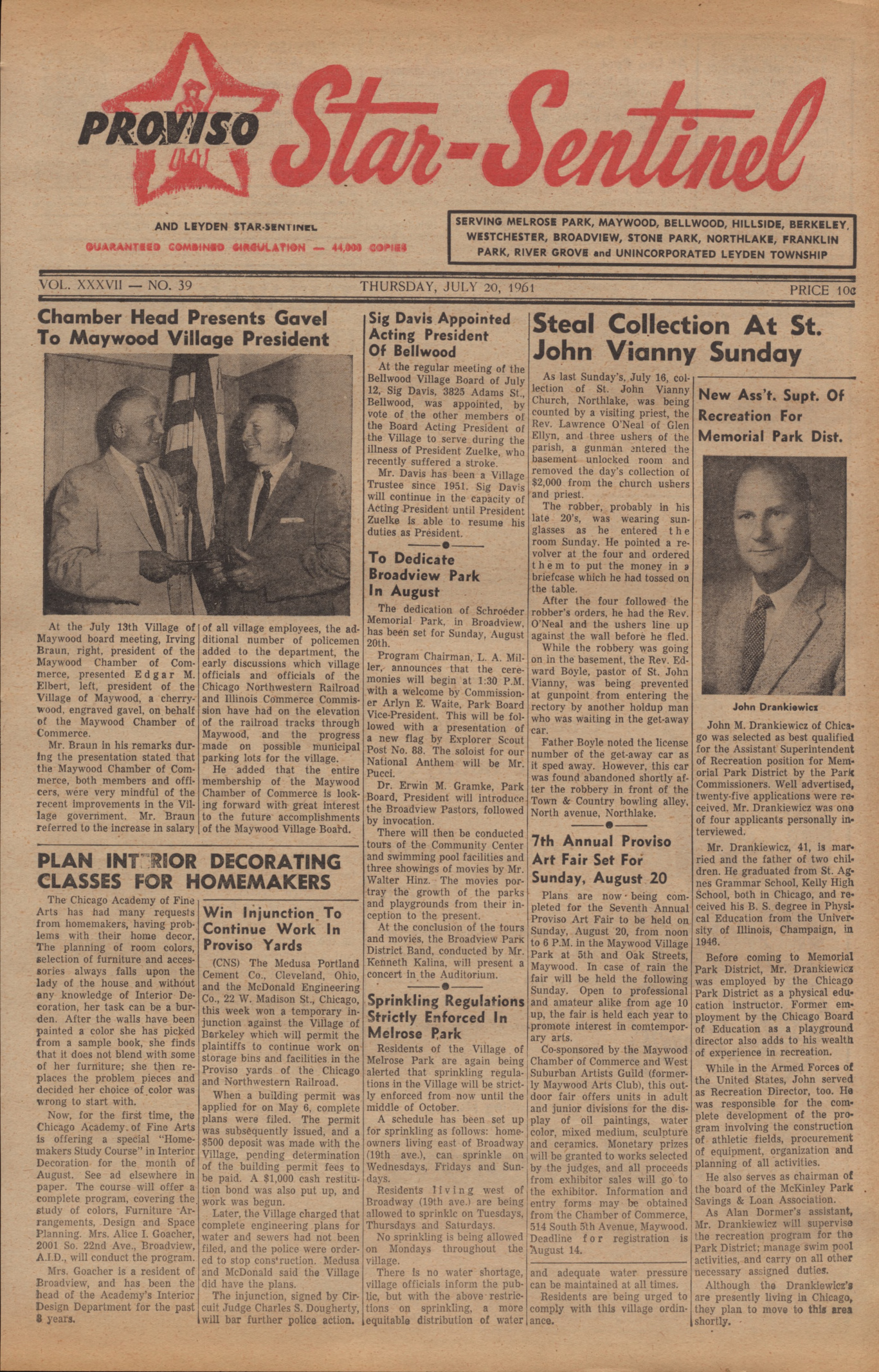Proviso Star-Sentinel – 19610720