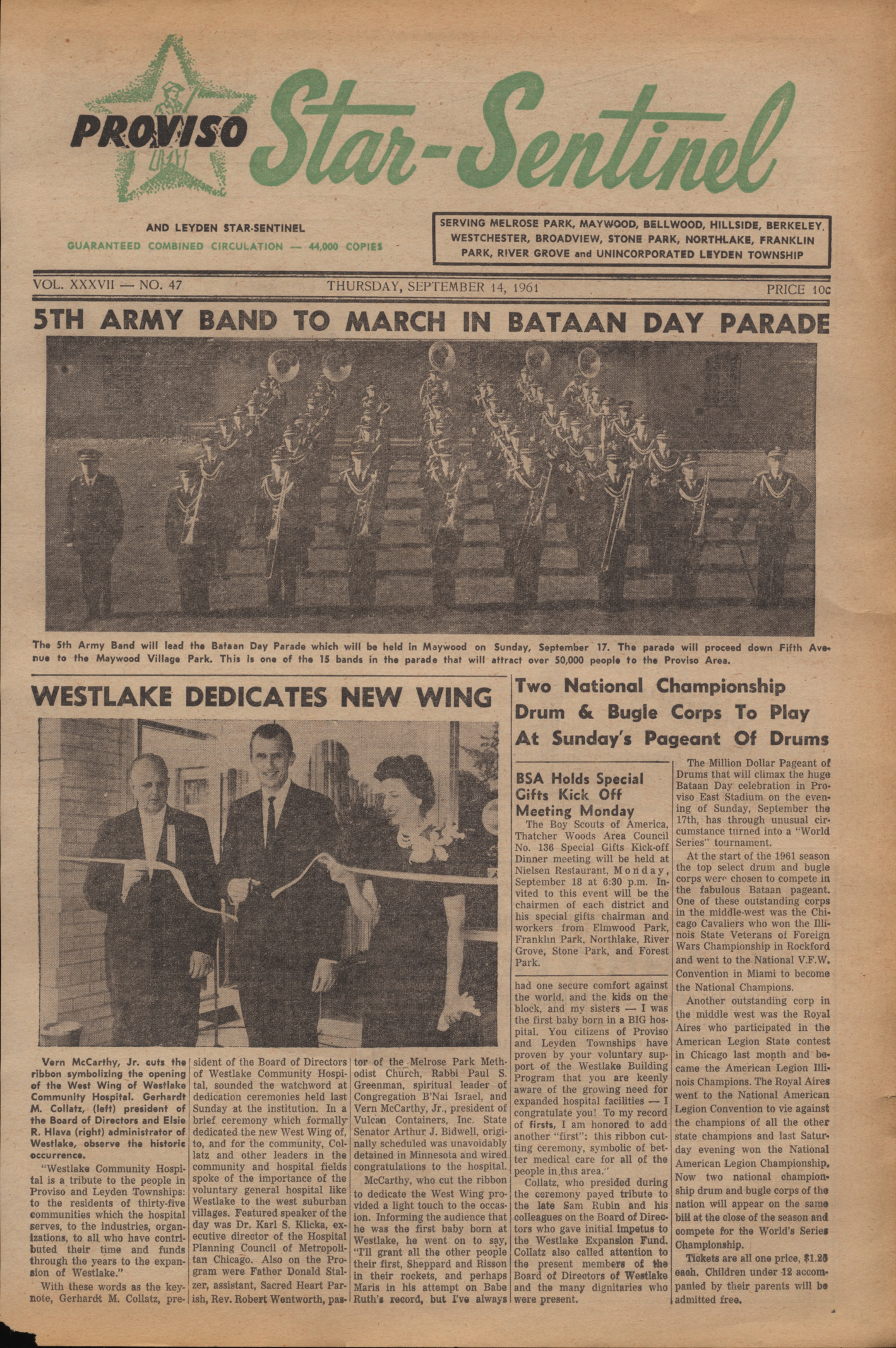 Proviso Star-Sentinel – 19610914