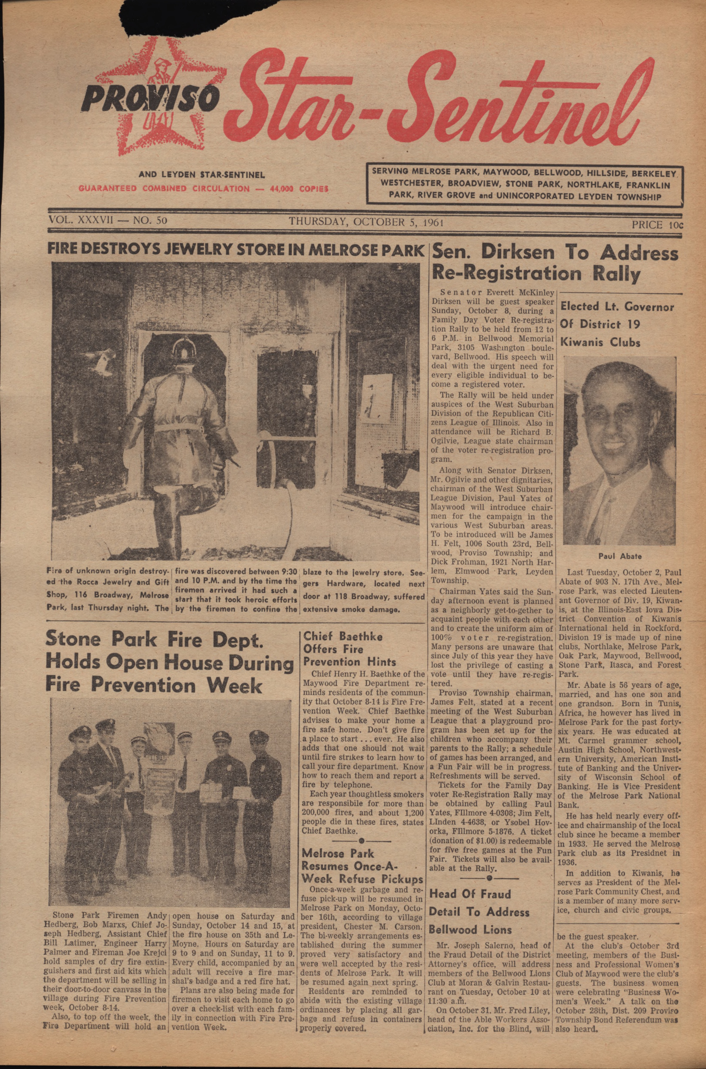Proviso Star-Sentinel – 19611005