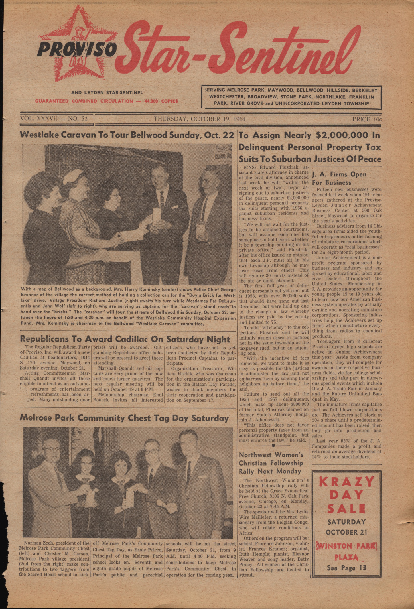 Proviso Star-Sentinel – 19611019