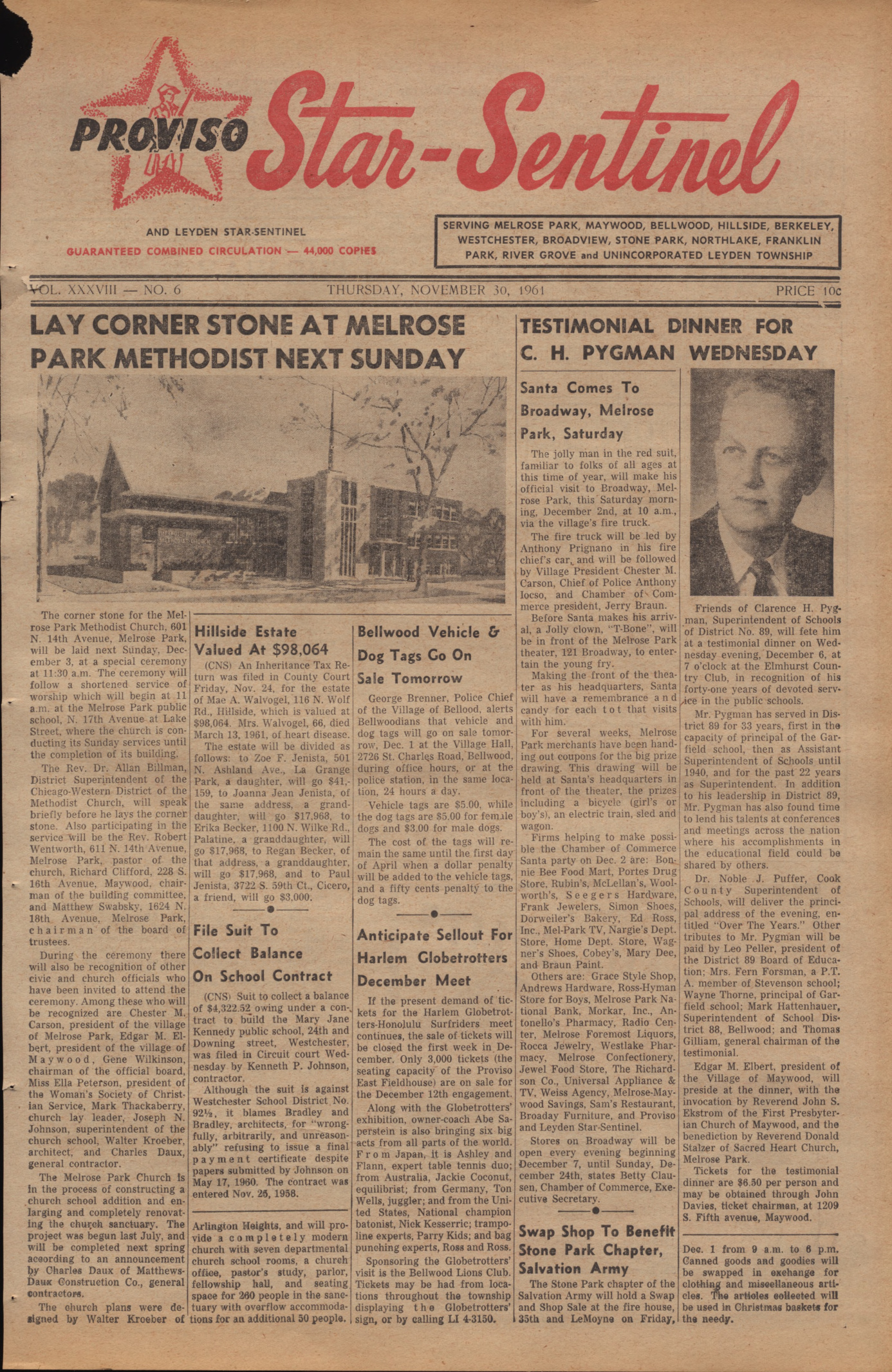 Proviso Star-Sentinel – 19611130
