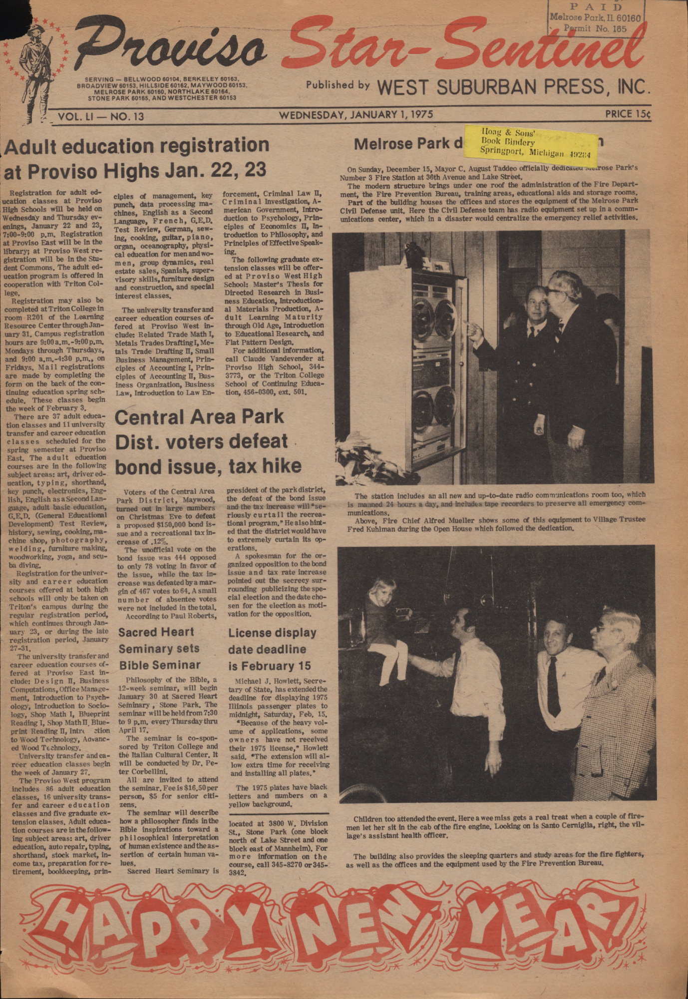 Proviso Star-Sentinel – 19750101