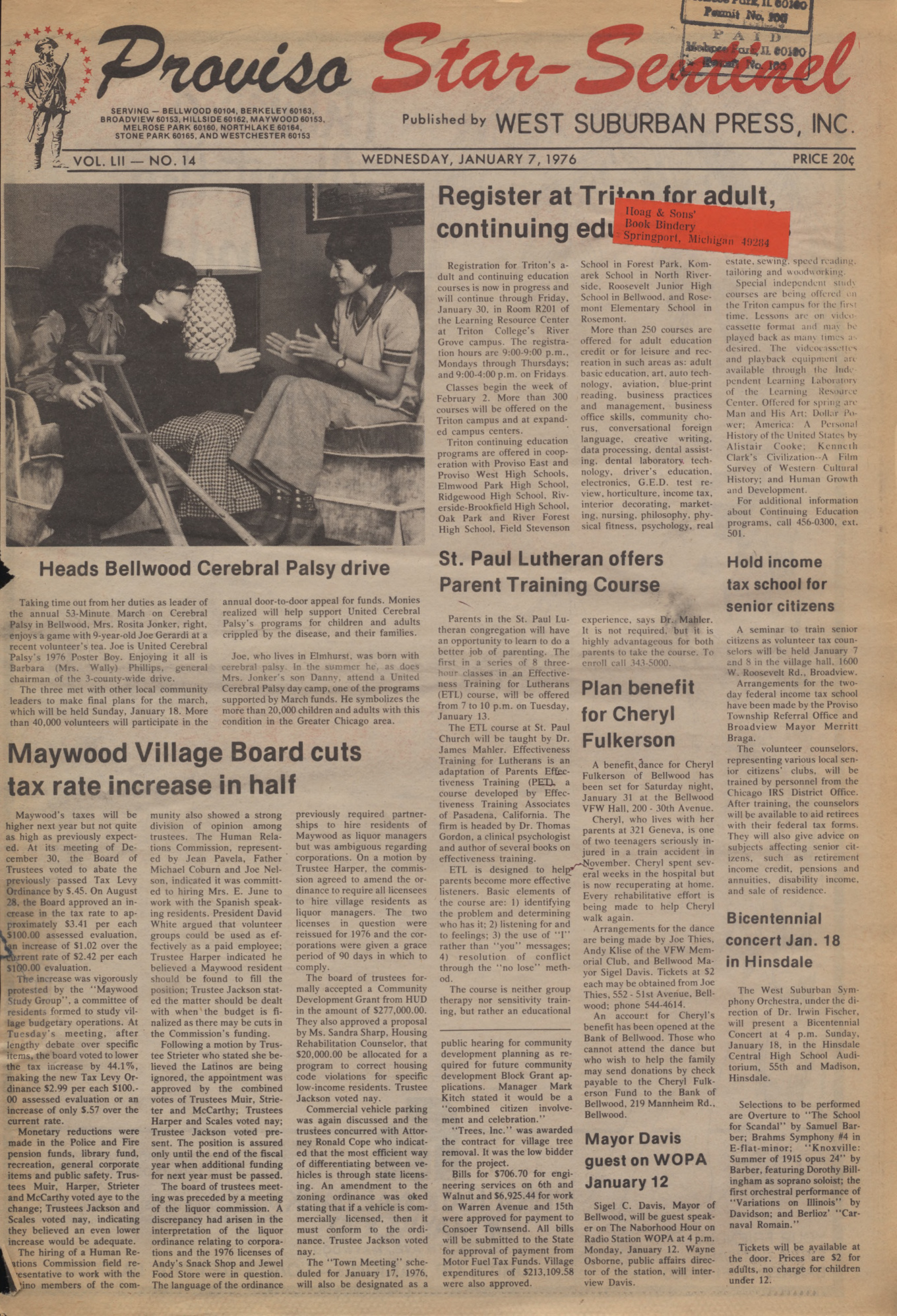Proviso Star-Sentinel – 19760107