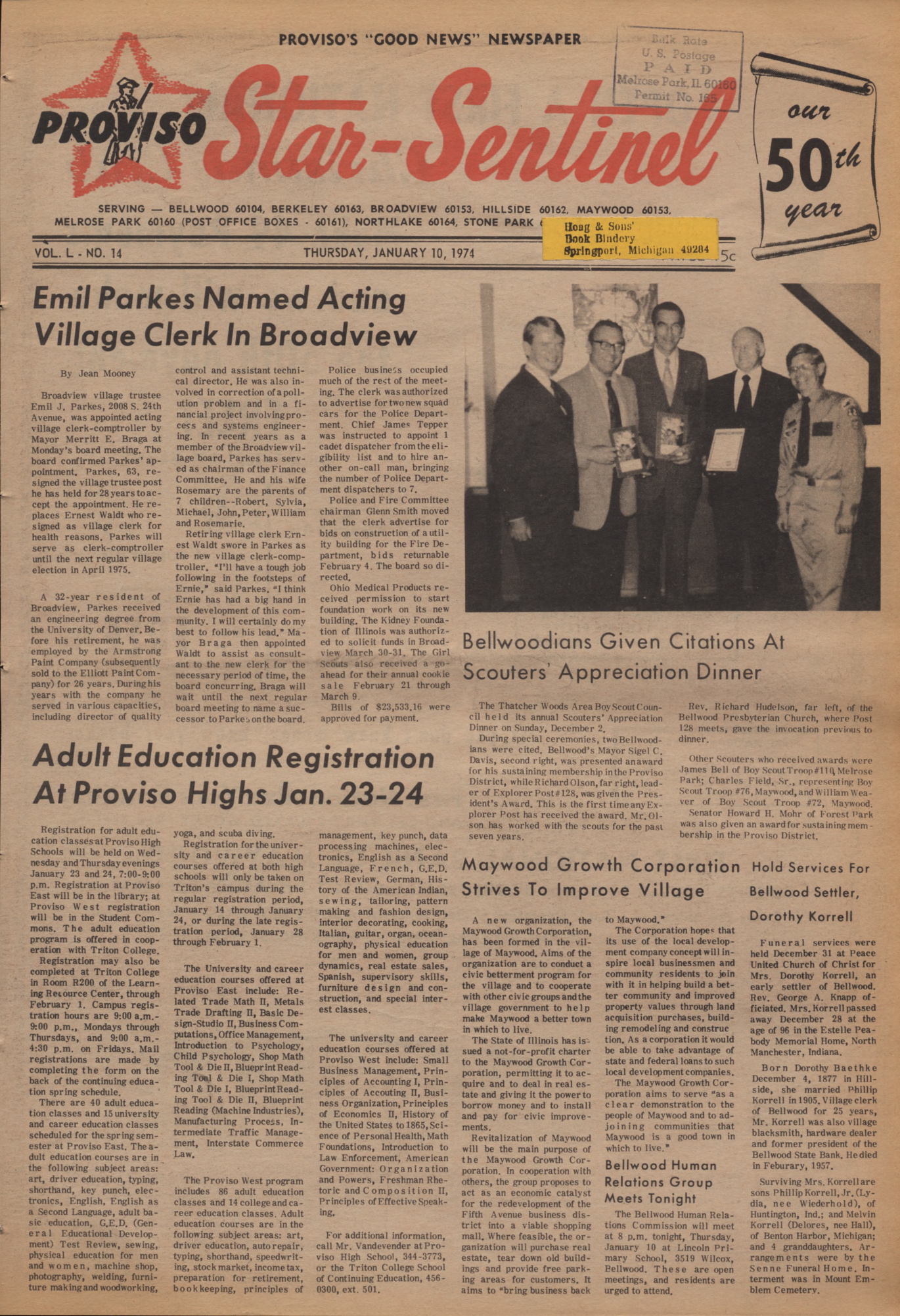 Proviso Star-Sentinel – 19740110