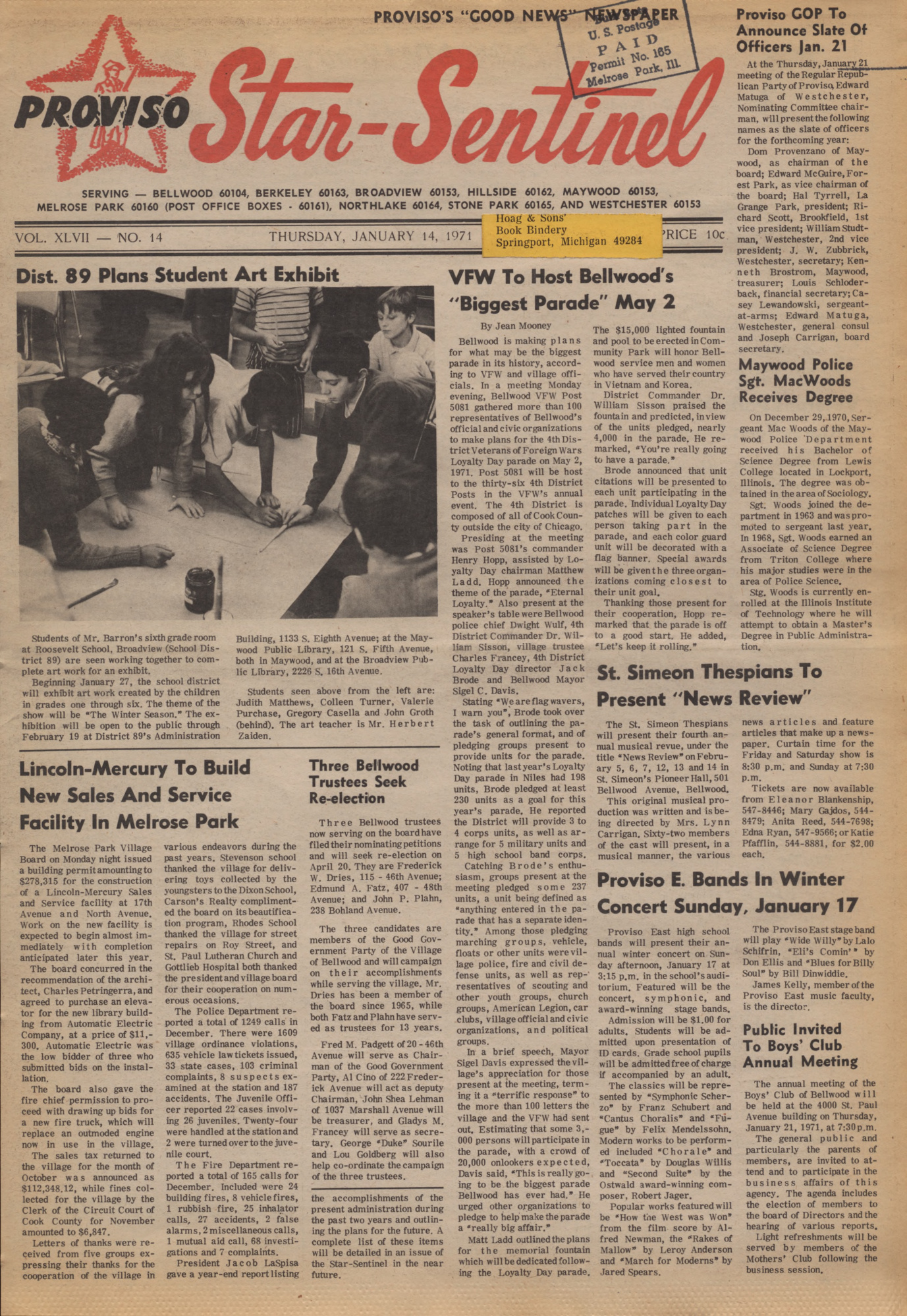 Proviso Star-Sentinel – 19710114