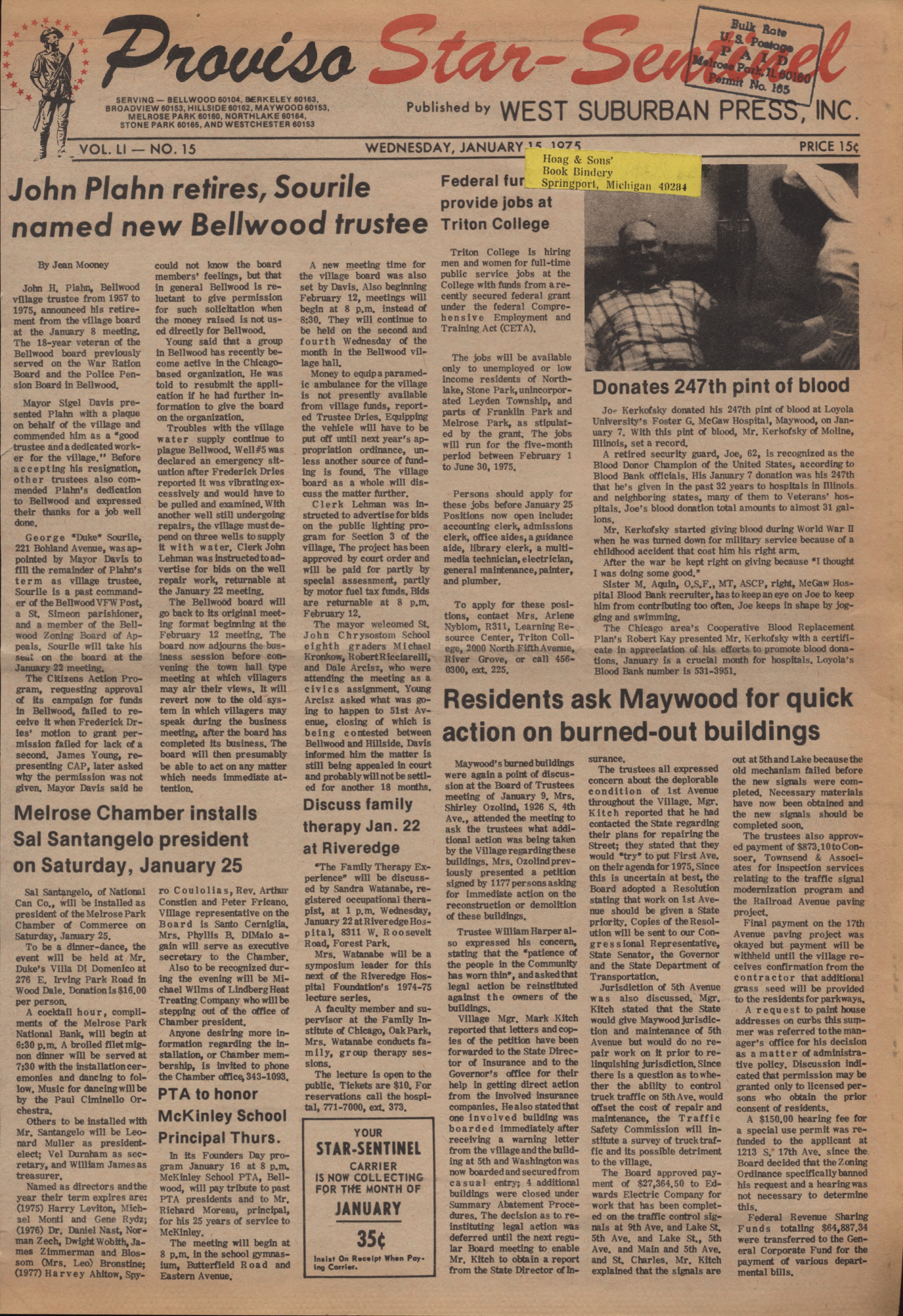 Proviso Star-Sentinel – 19750115