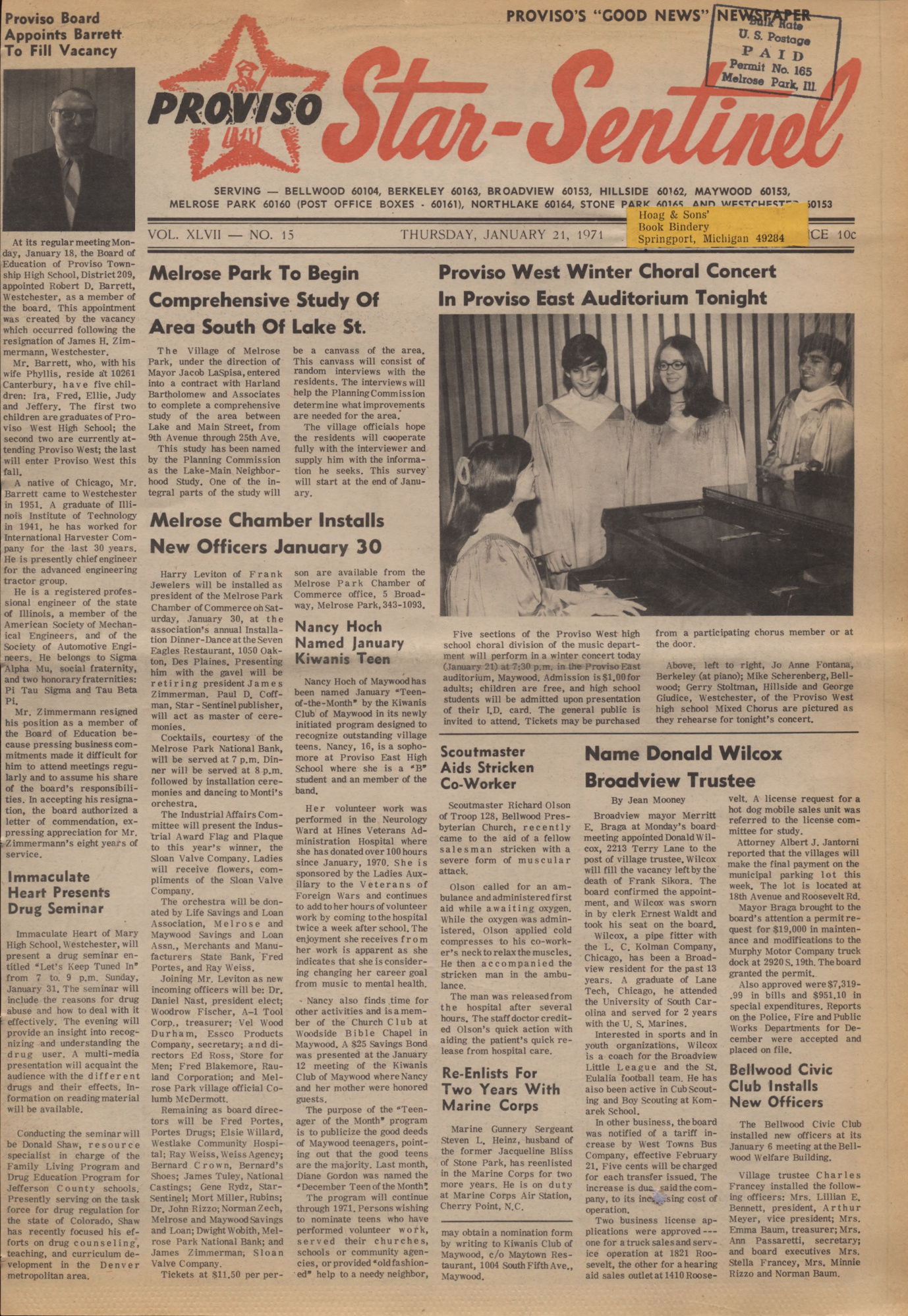 Proviso Star-Sentinel – 19710121