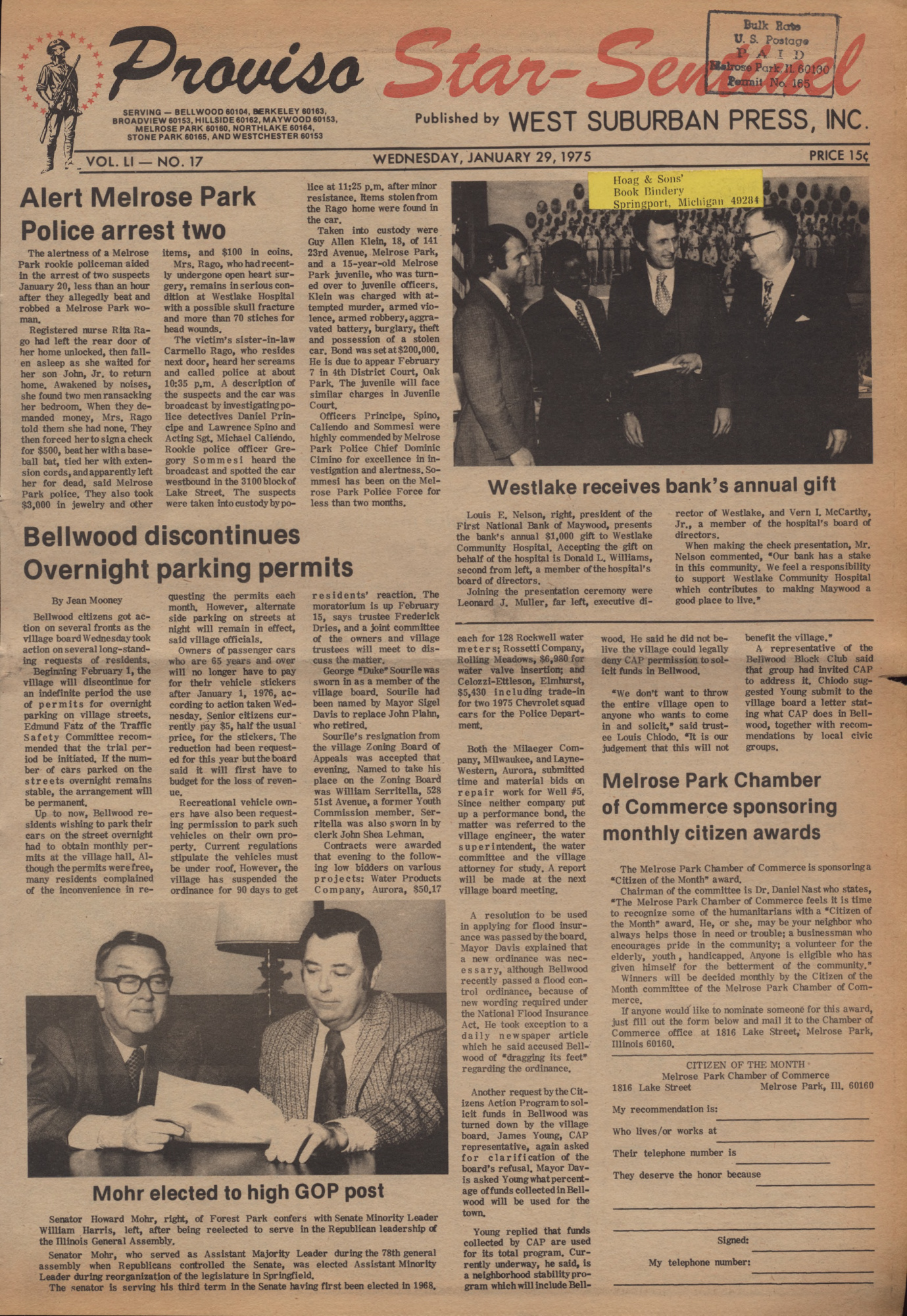 Proviso Star-Sentinel – 19750129