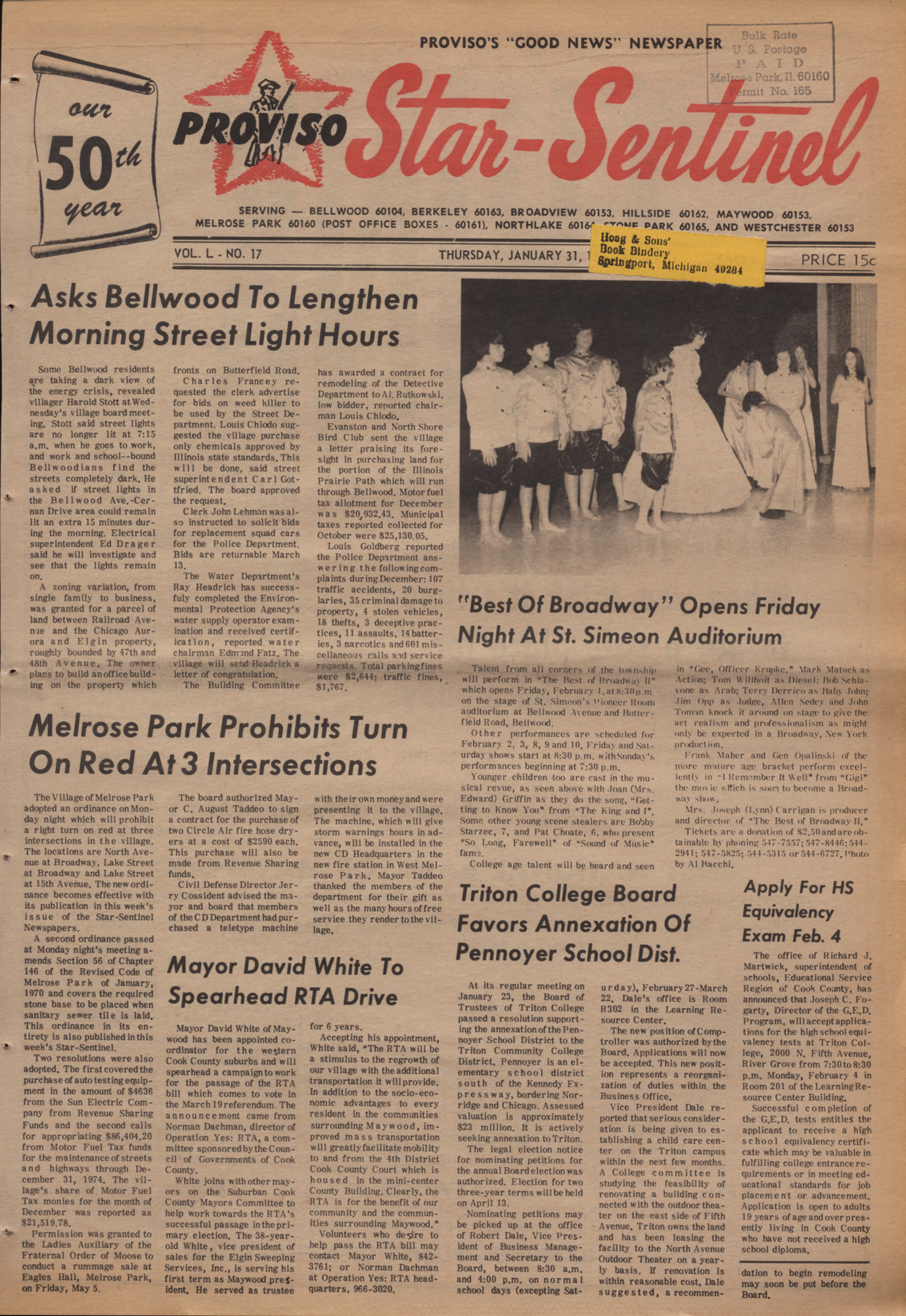Proviso Star-Sentinel – 19740131