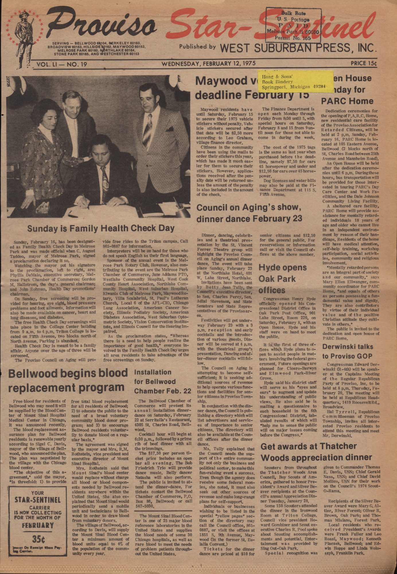 Proviso Star-Sentinel – 19750212