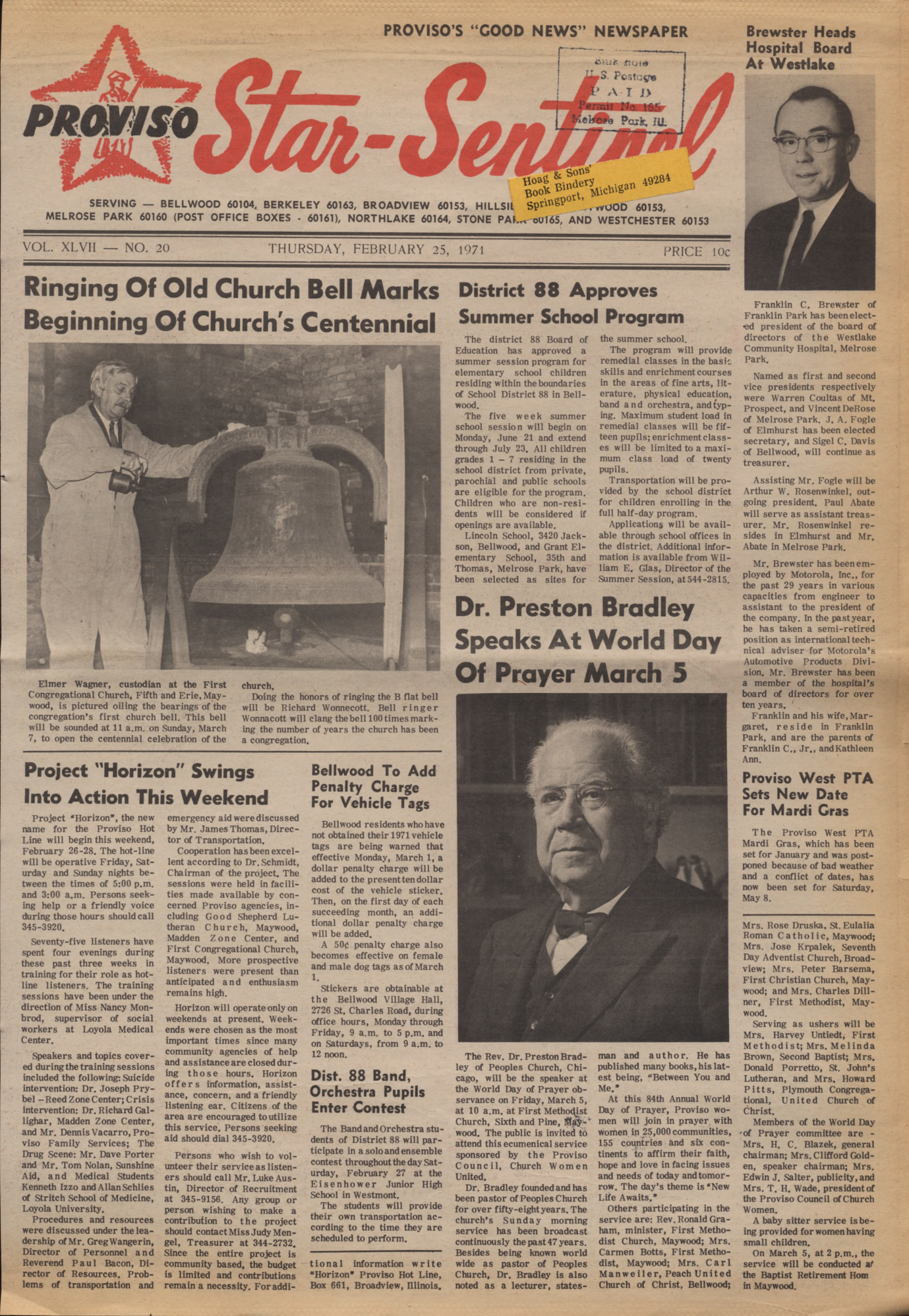Proviso Star-Sentinel – 19710225