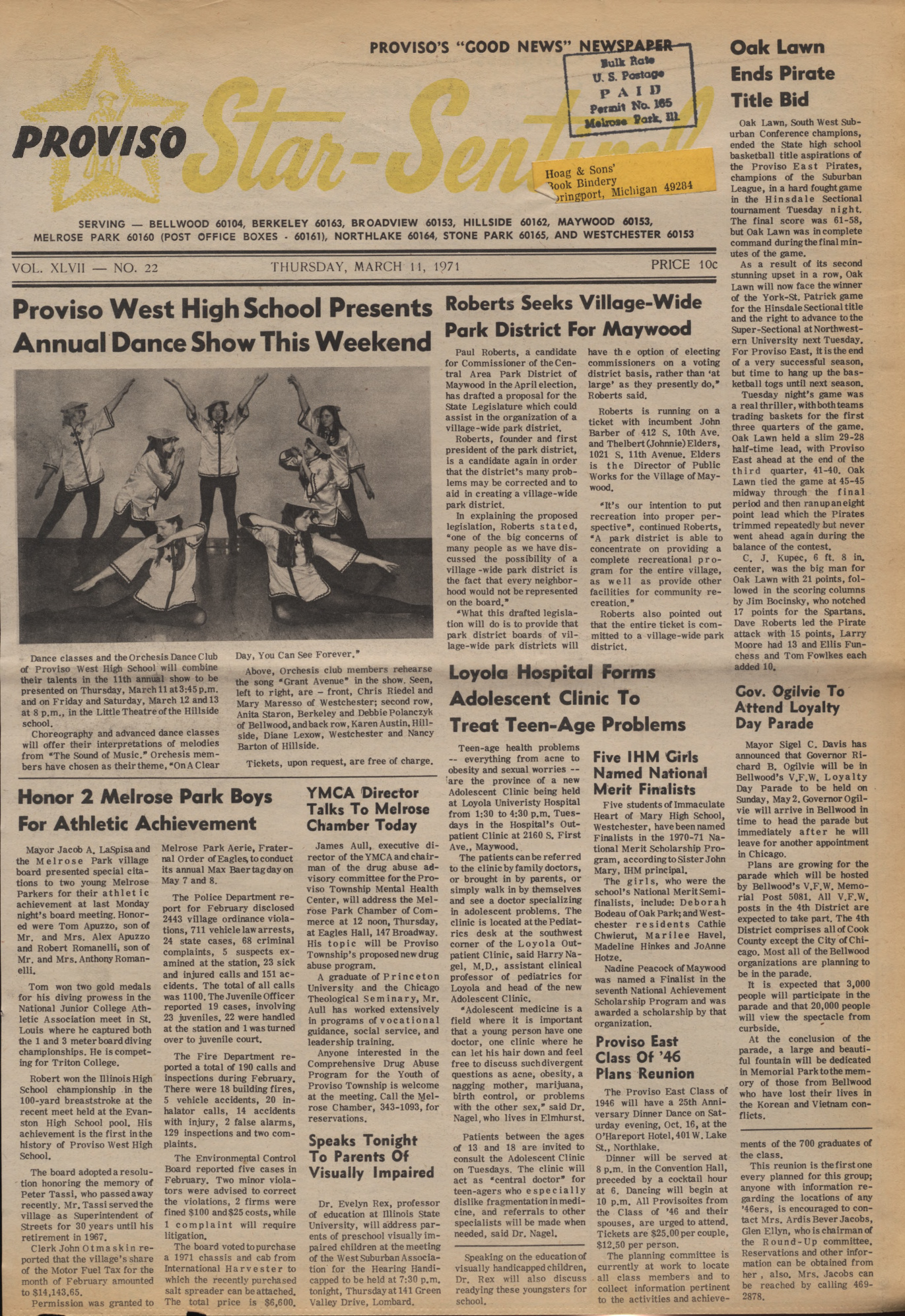 Proviso Star-Sentinel – 19710311