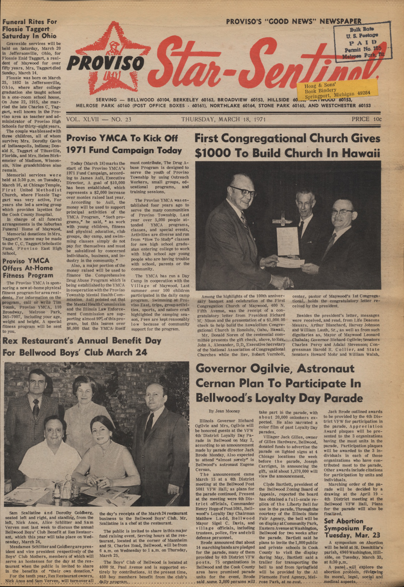 Proviso Star-Sentinel – 19710318