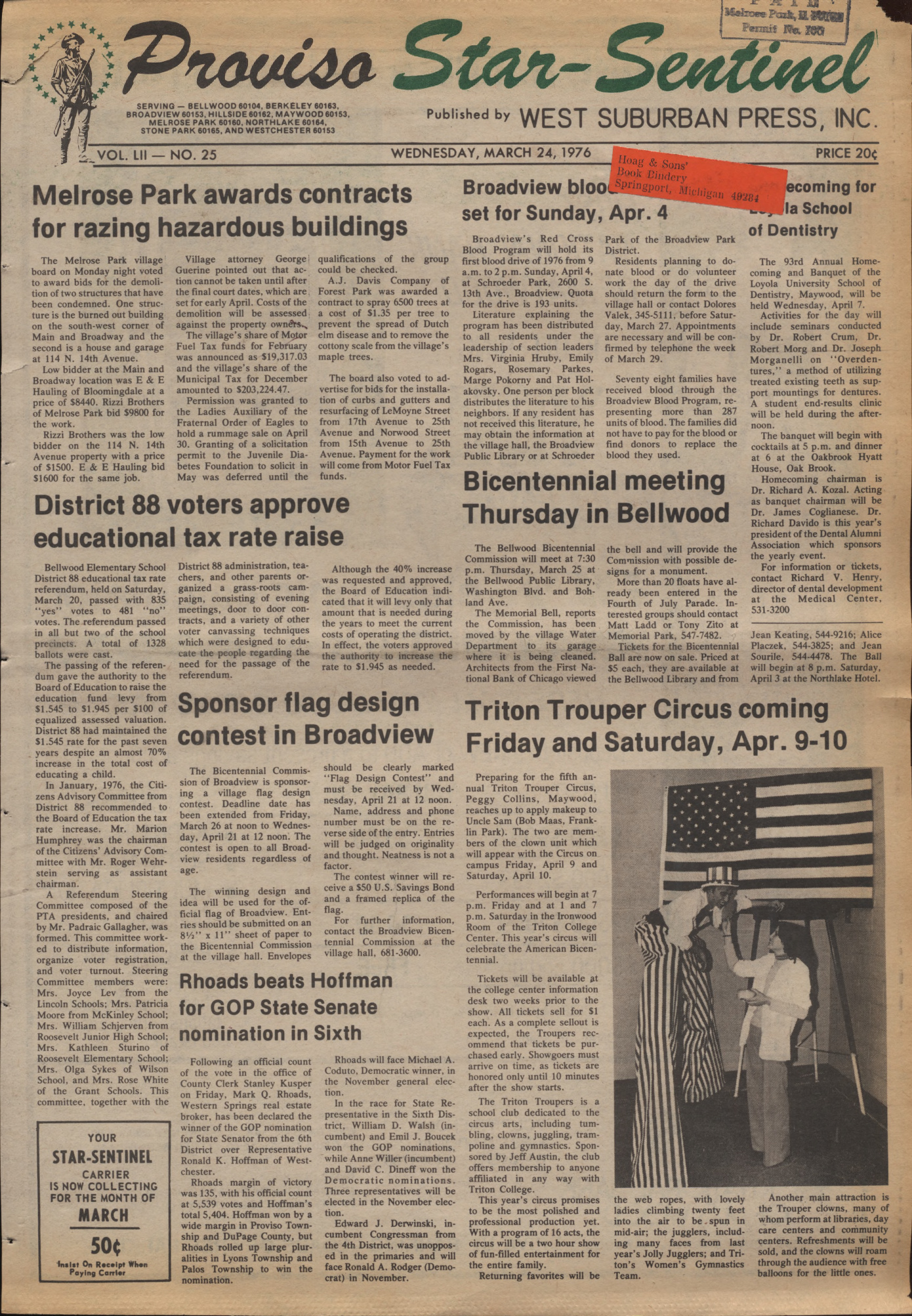 Proviso Star-Sentinel – 19760324