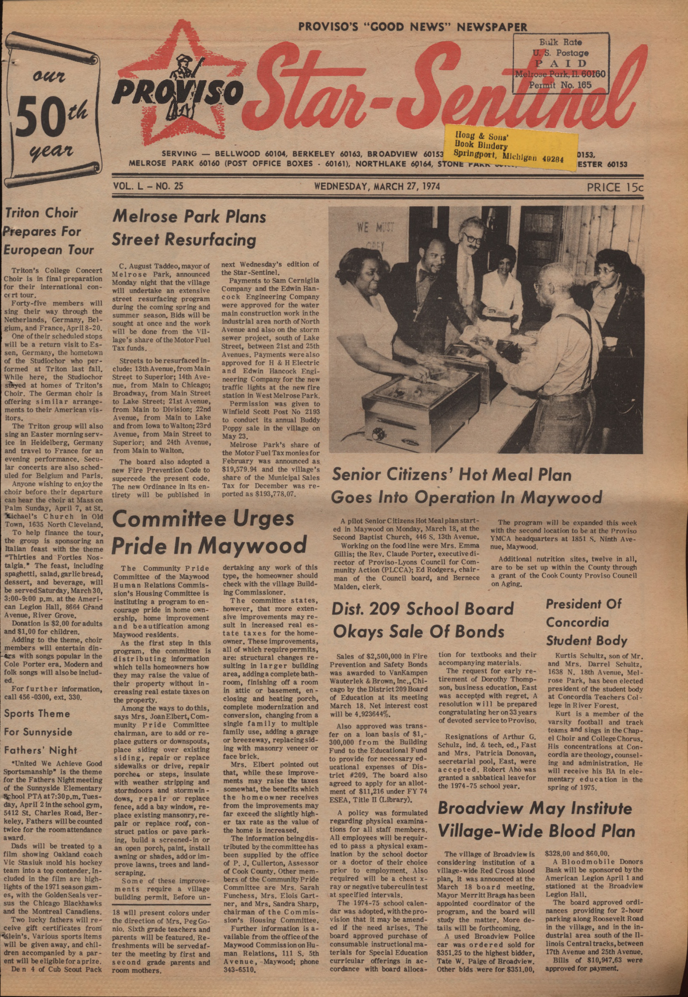 Proviso Star-Sentinel – 19740327