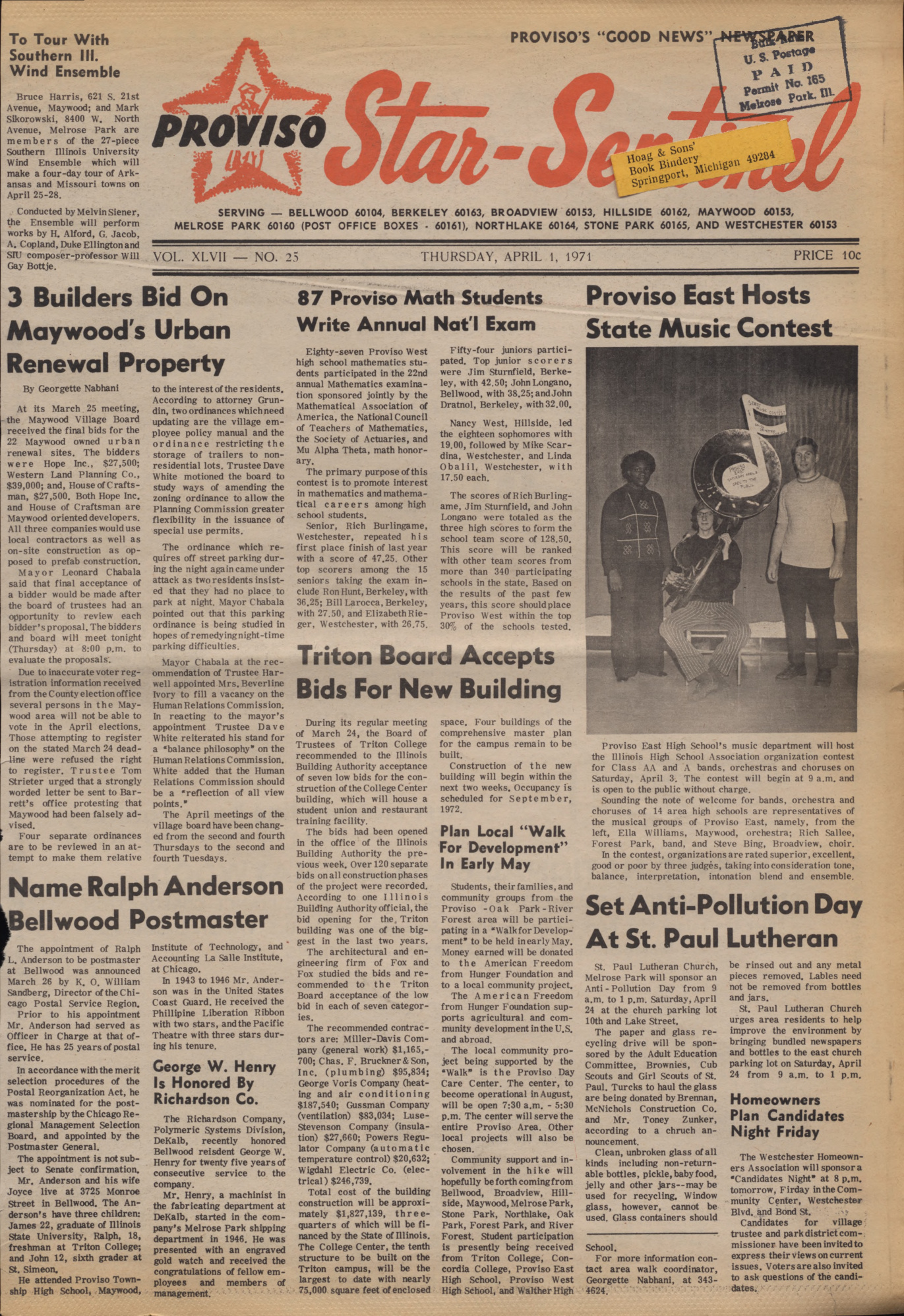 Proviso Star-Sentinel – 19710401