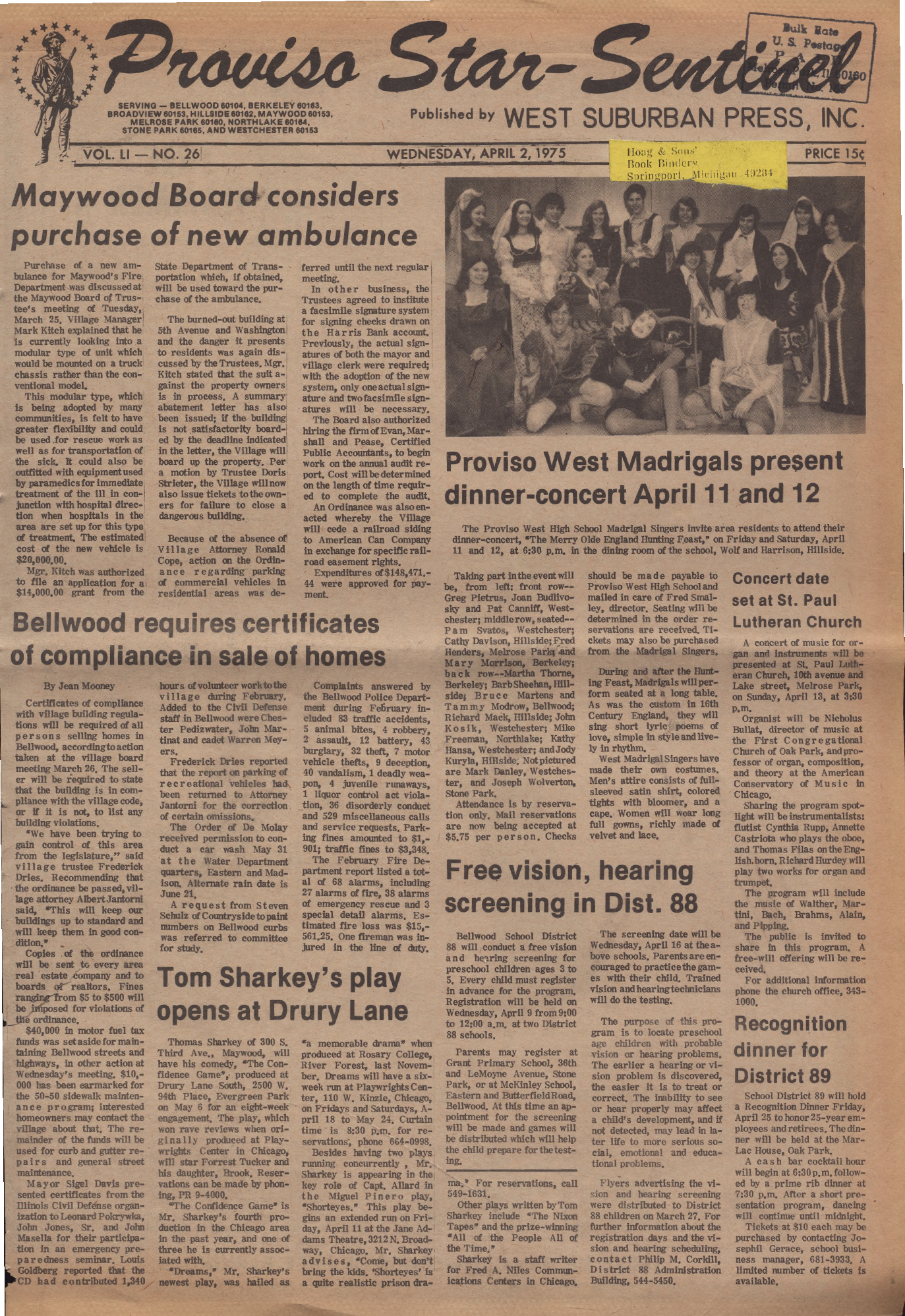Proviso Star-Sentinel – 19750402
