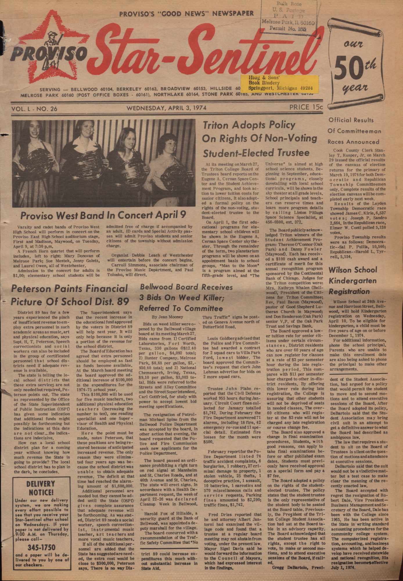 Proviso Star-Sentinel – 19740403
