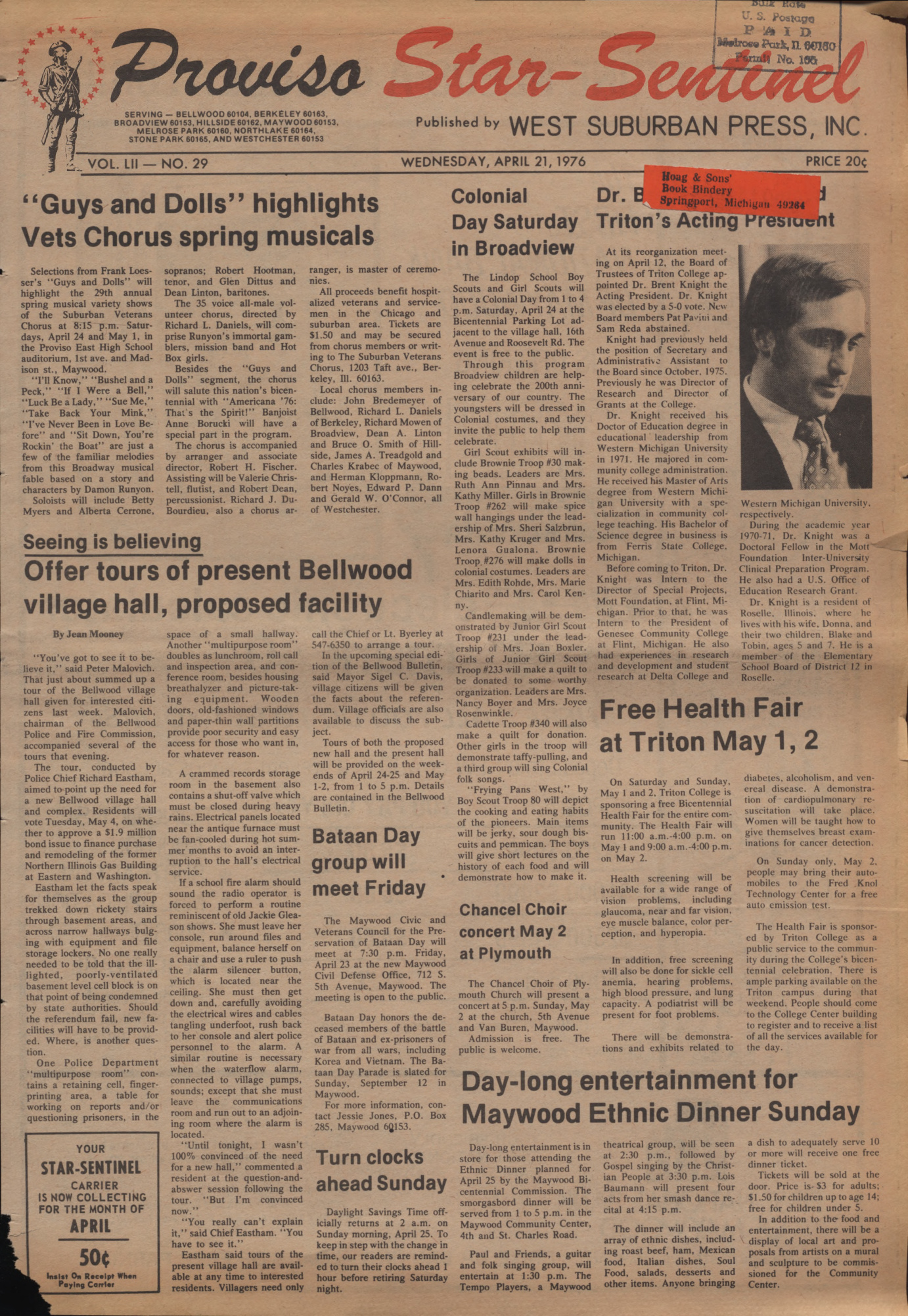Proviso Star-Sentinel – 19760421