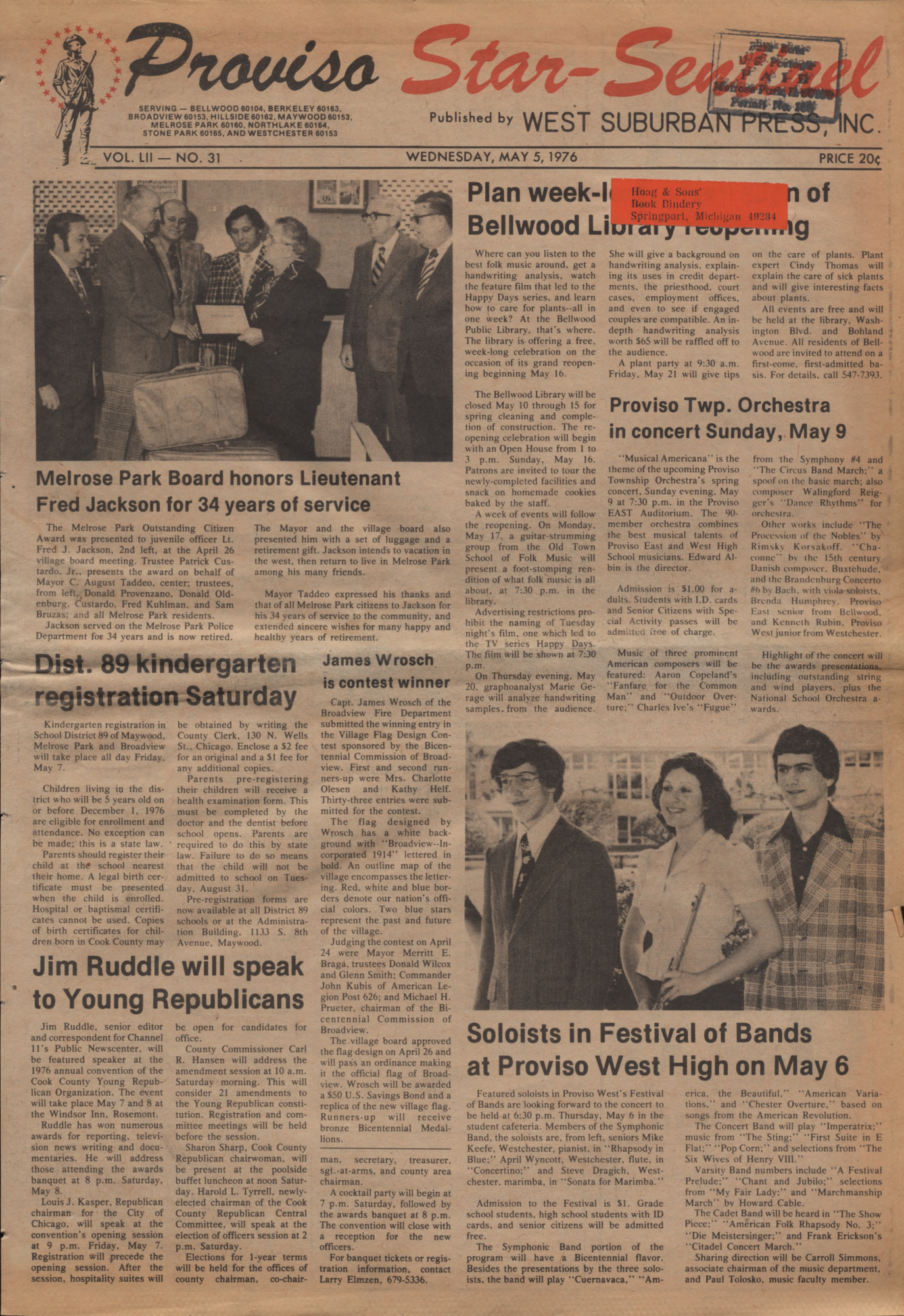 Proviso Star-Sentinel – 19760505