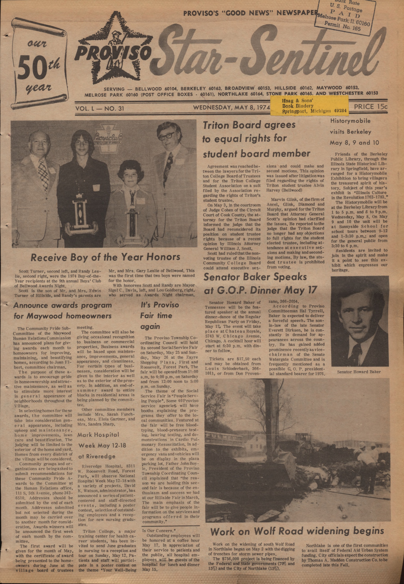 Proviso Star-Sentinel – 19740508