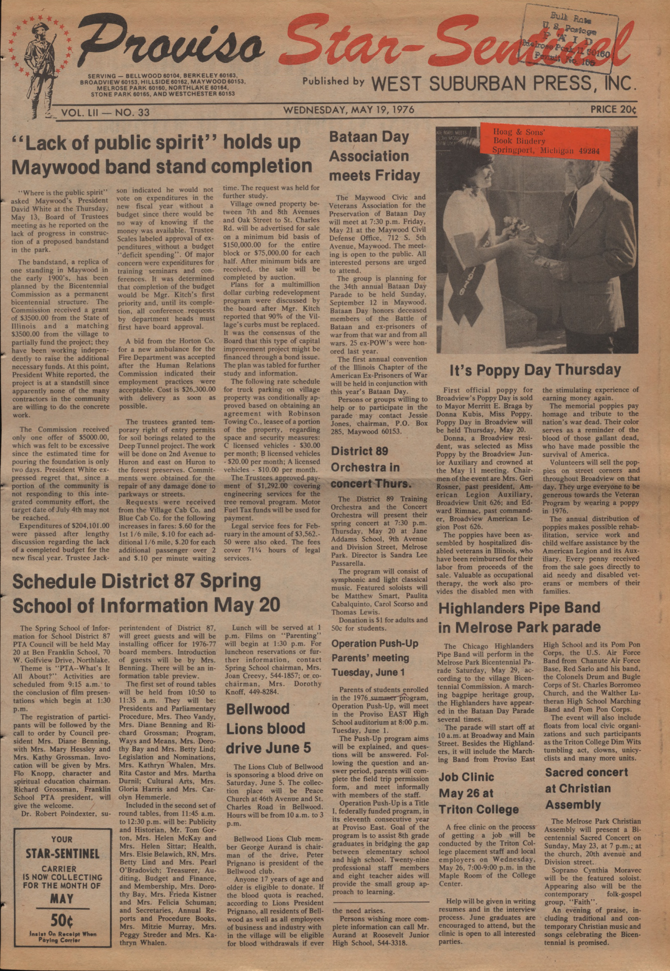 Proviso Star-Sentinel – 19760519