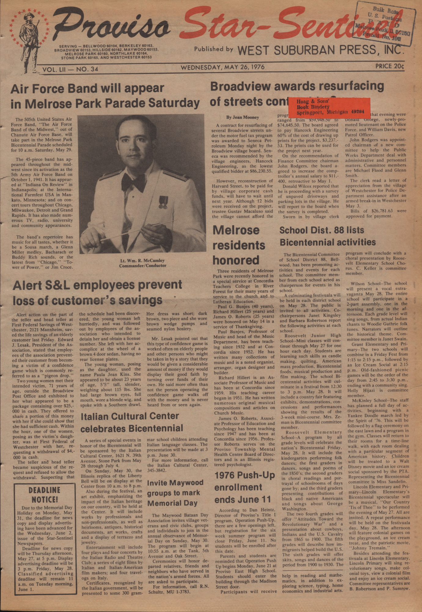 Proviso Star-Sentinel – 19760526