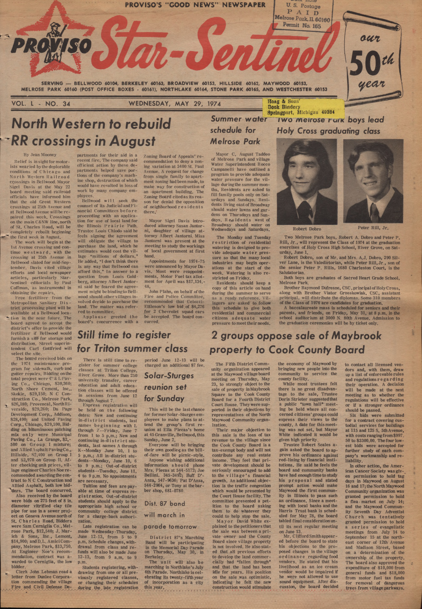 Proviso Star-Sentinel – 19740529