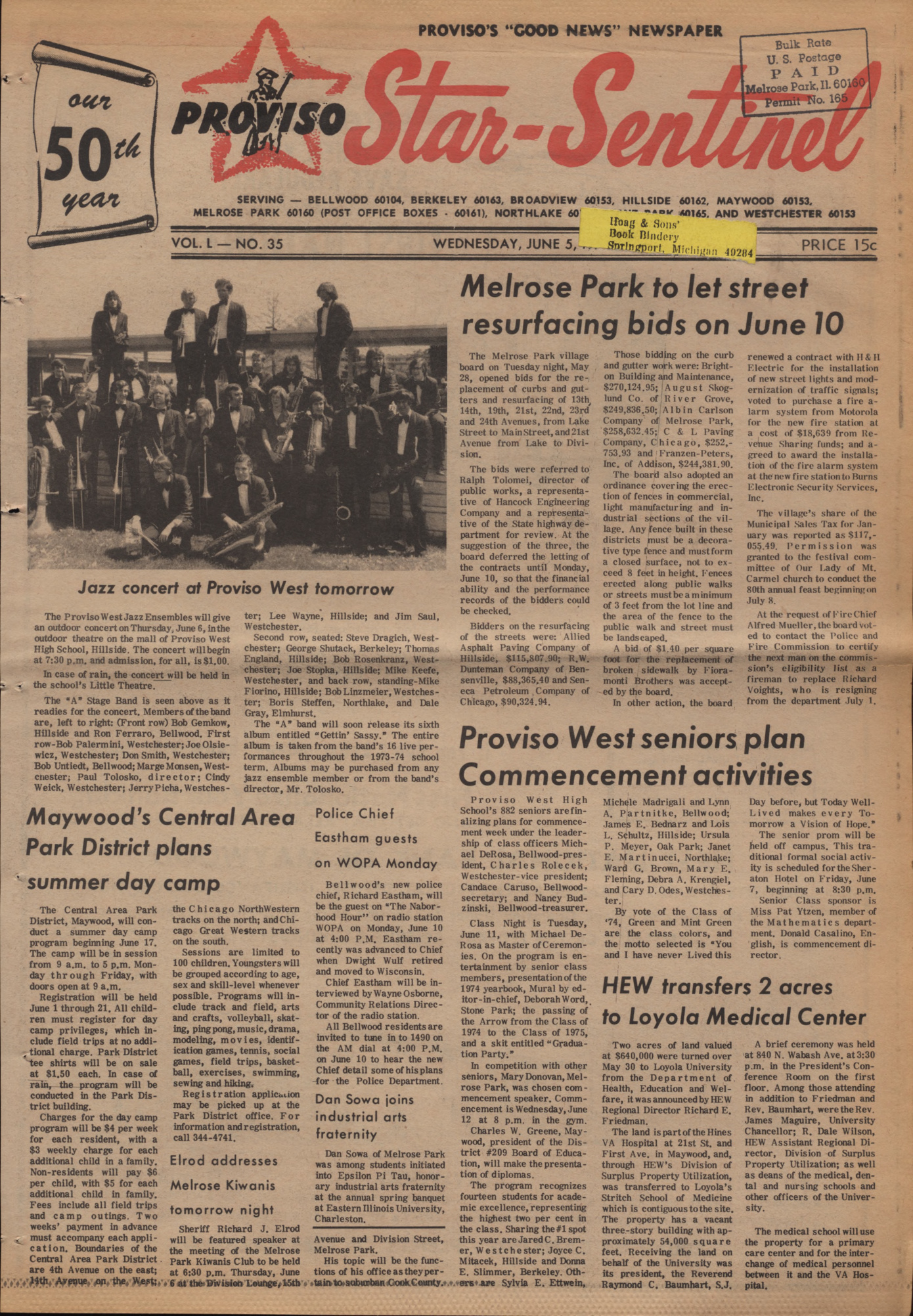 Proviso Star-Sentinel – 19740605