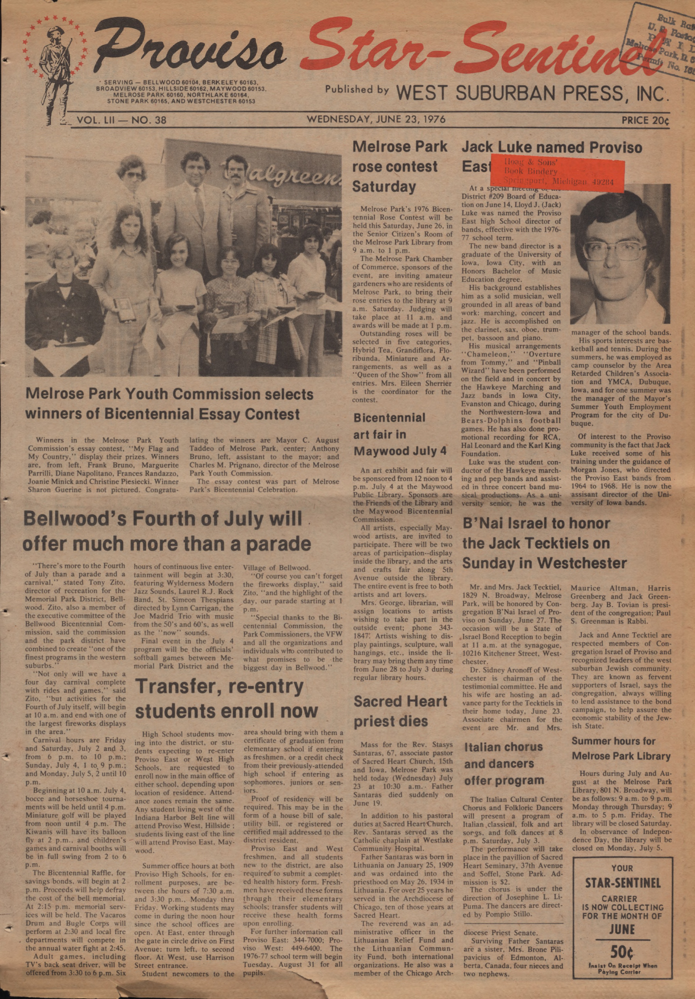 Proviso Star-Sentinel – 19760623