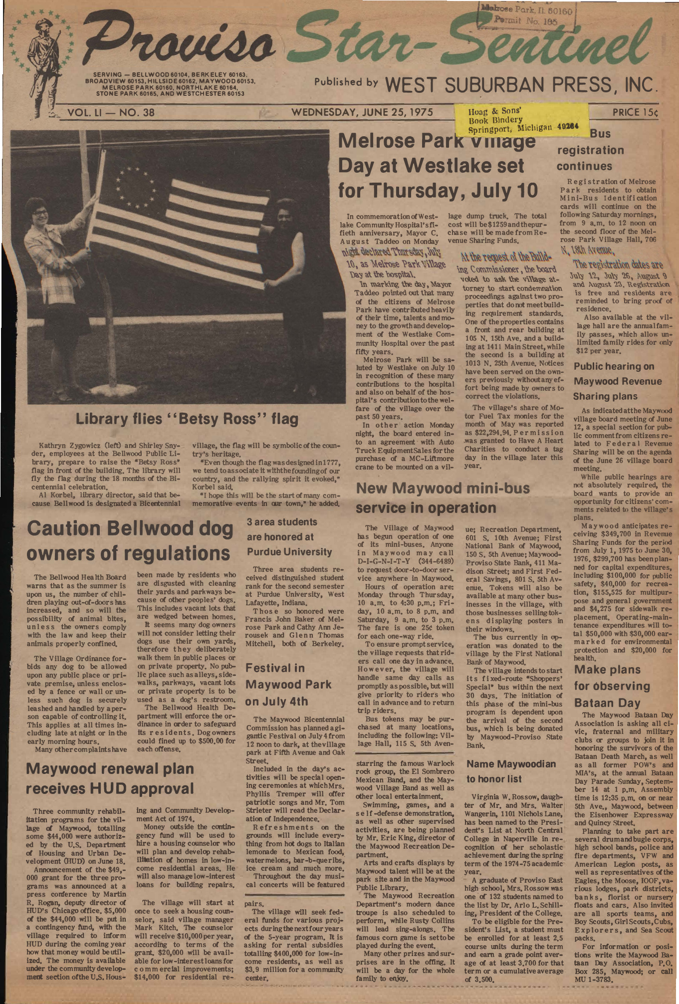 Proviso Star-Sentinel – 19750625