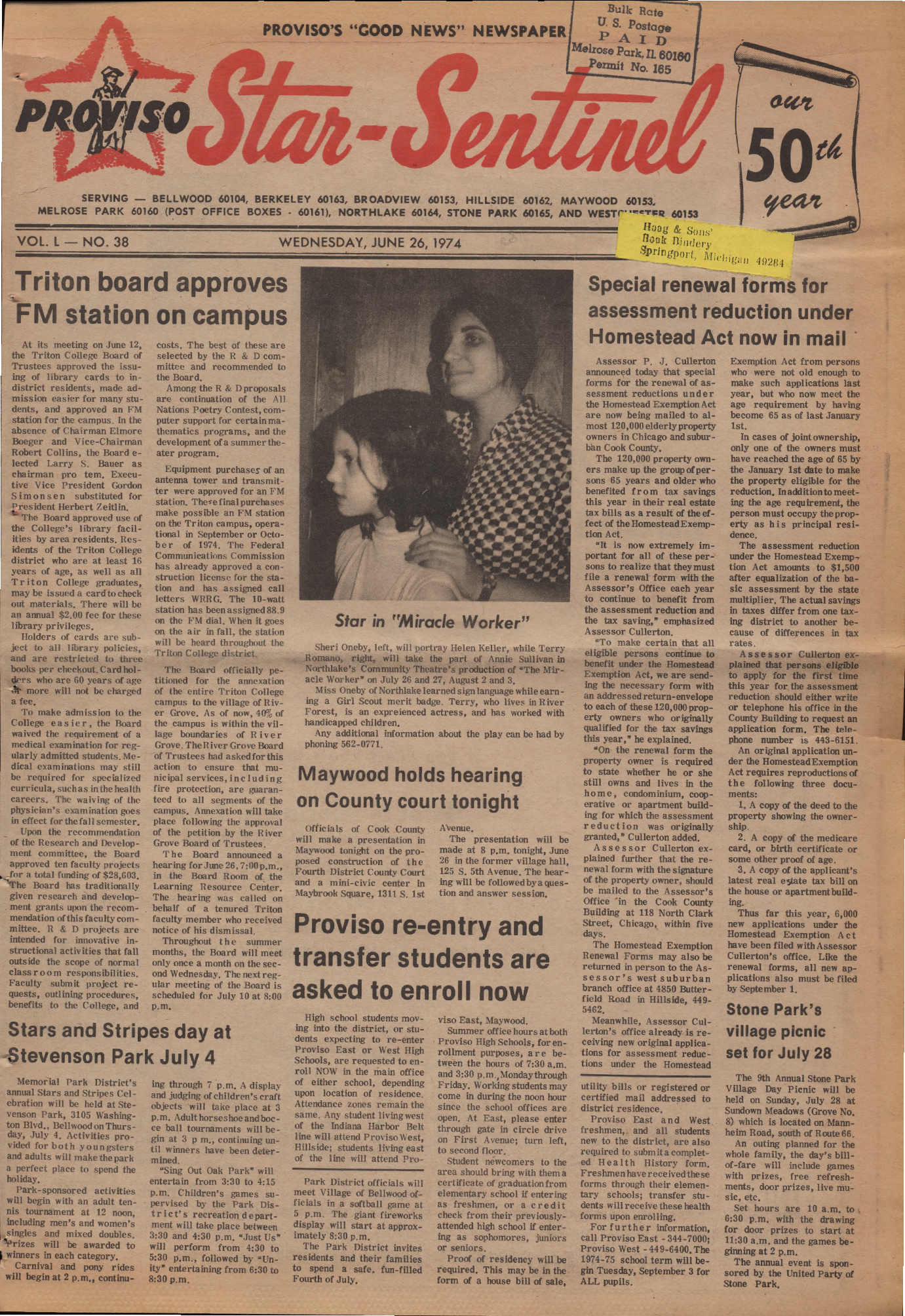 Proviso Star-Sentinel – 19740626